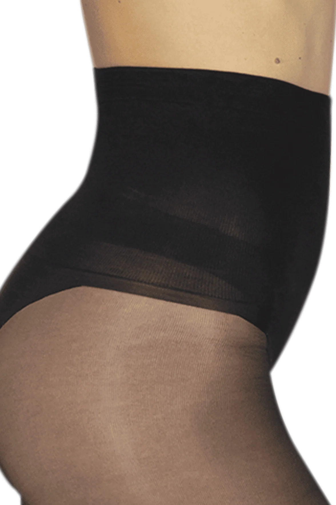 Collant Transparent 19D Elastivoile Affinant - Noir - Image 3