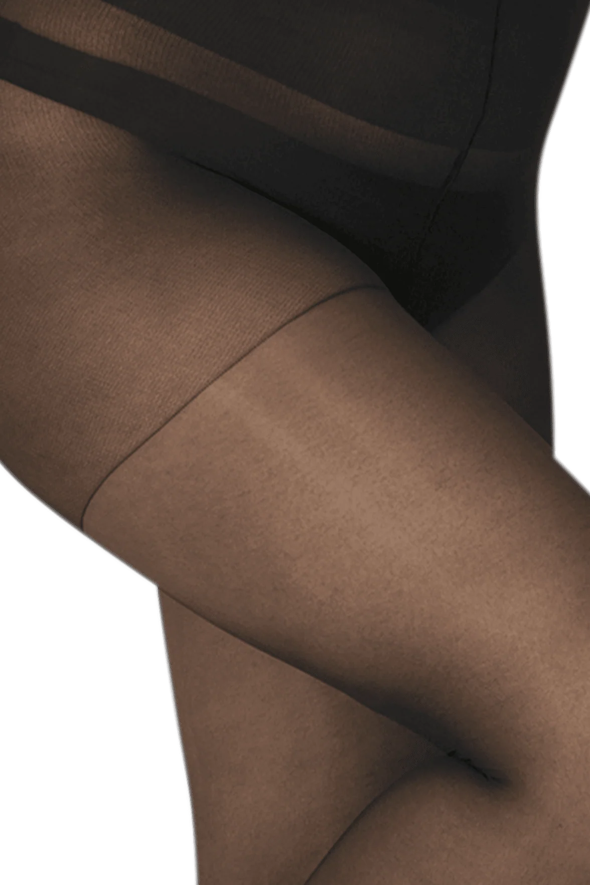 Collant Transparent 15D Grandes Tailles Elastivoile Résistant - Noir - Image 3