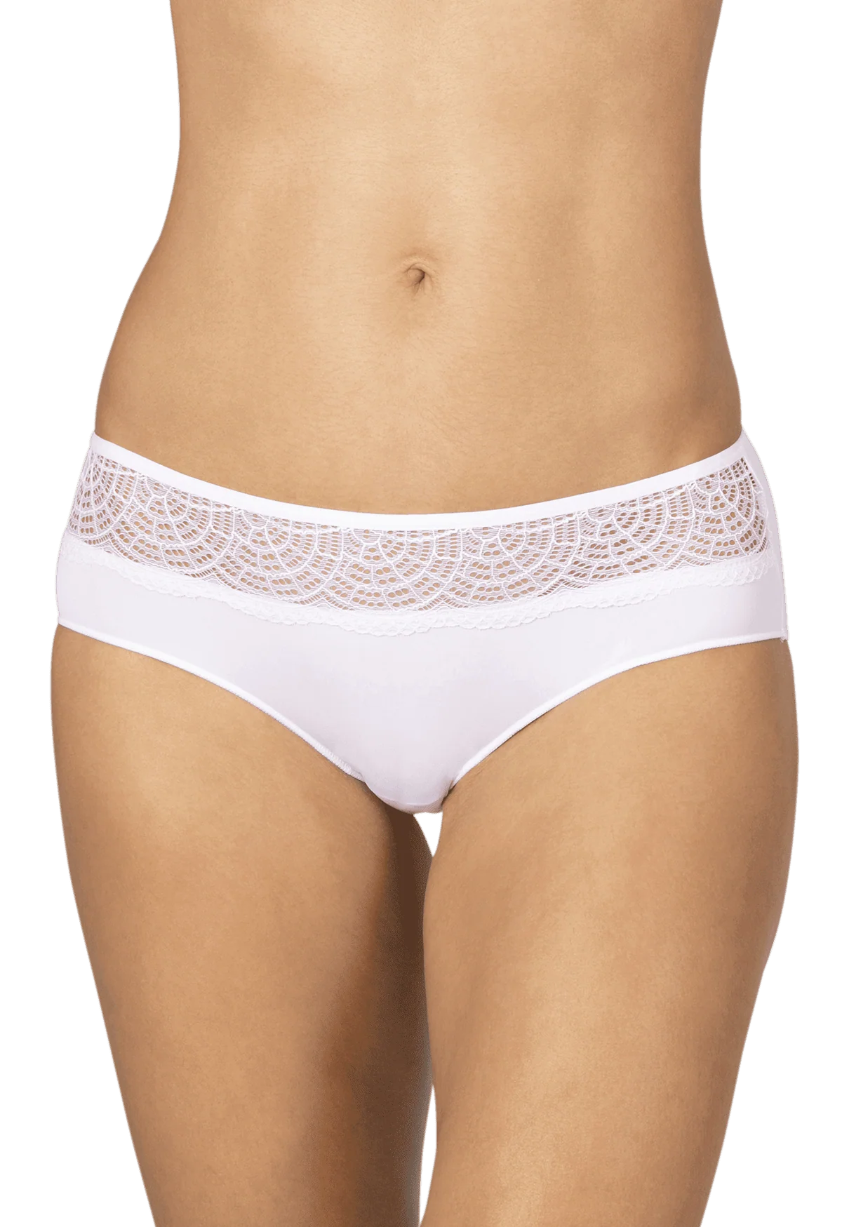 Lot de 3 Slips - Trio Dentelle Micro - Blanc - Image 2