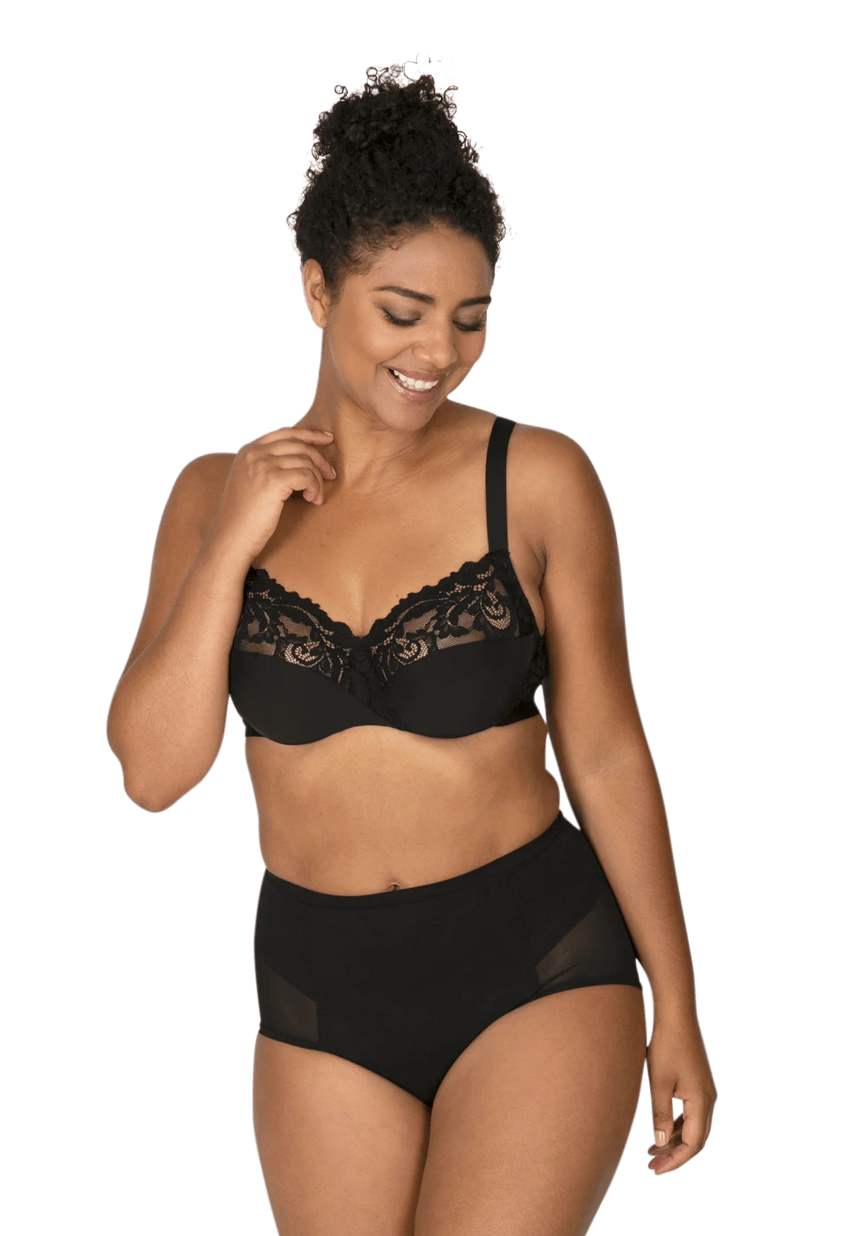 Culotte Haute Tulle Invisi Galbe - Noir - Image 2