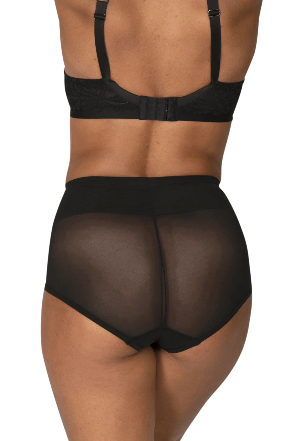 Culotte Haute Tulle Invisi Galbe - Noir - Image 3