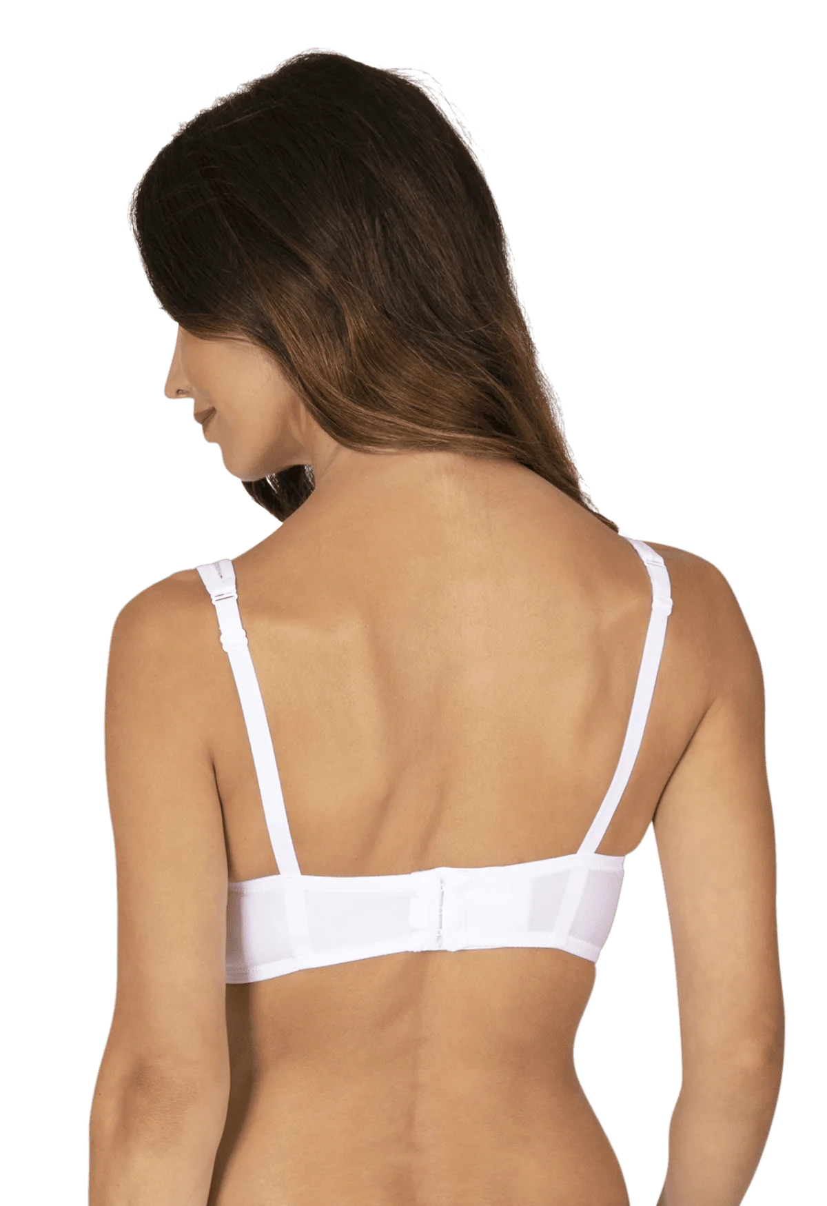 Soutien-gorge foulard sans armatures en dentelle et en microfibre L'irrésistible - Blanc - Image 3