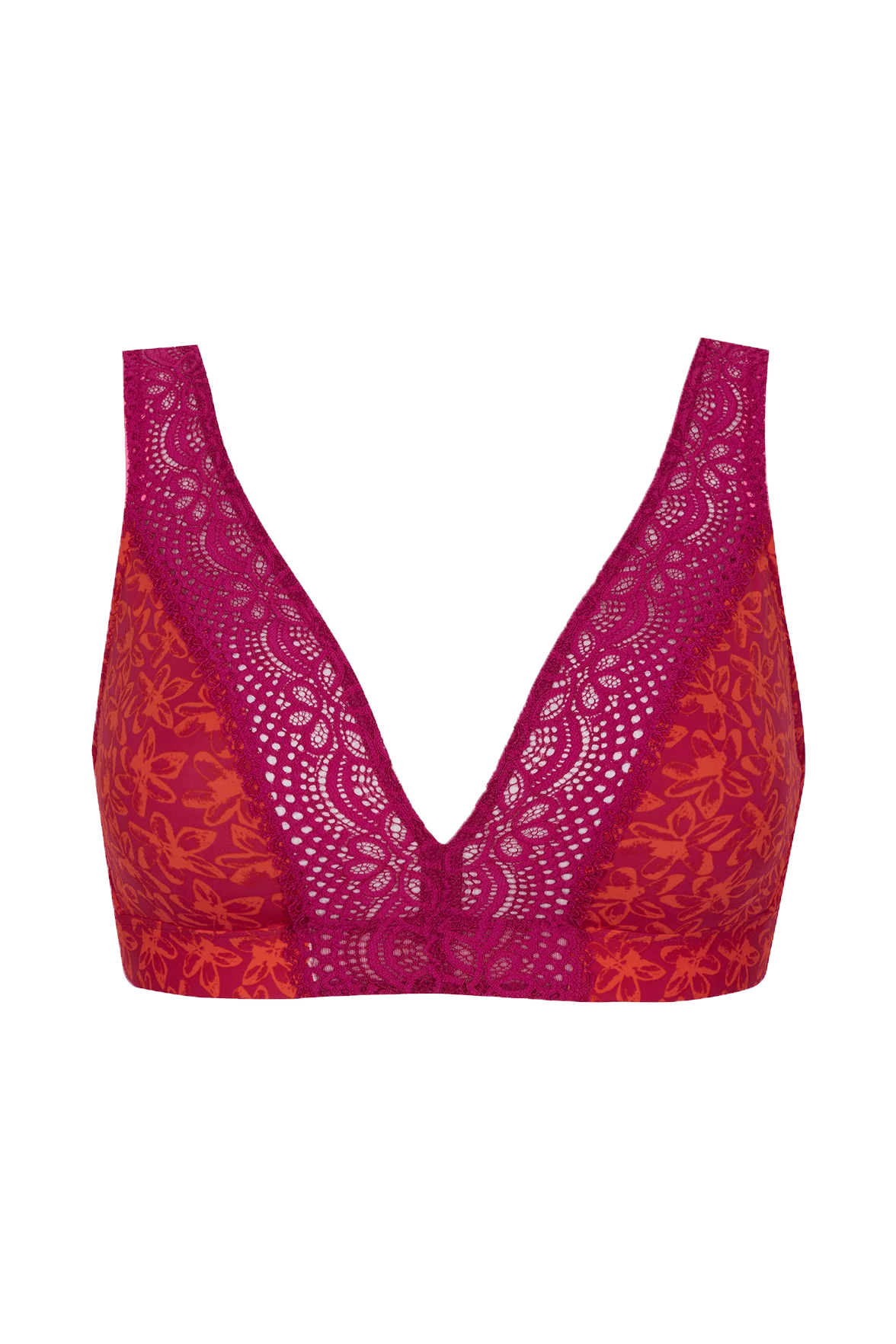 Soutien-gorge foulard sans armatures en dentelle et en microfibre L'irrésistible - Tiaré - Image 5