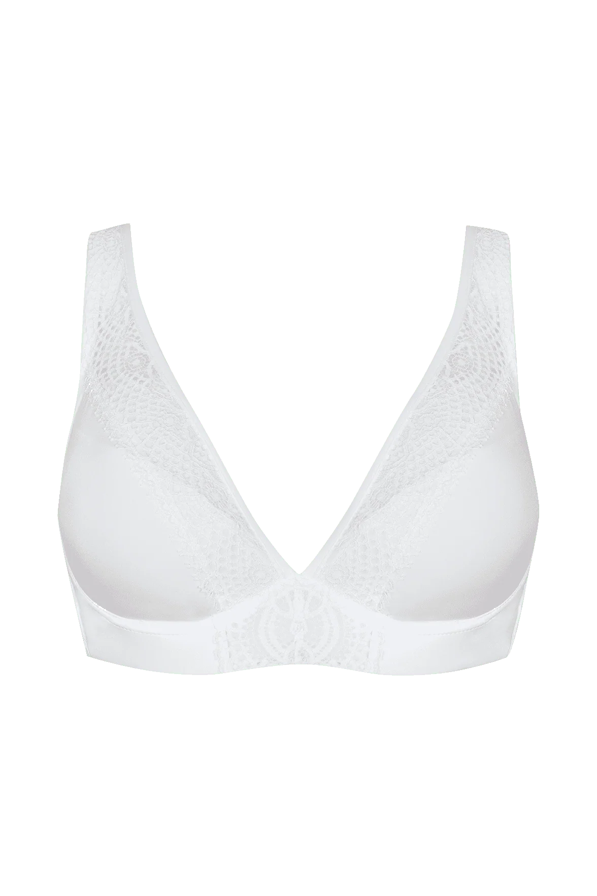 Soutien-gorge coques en dentelle et microfibre L'irrésistible - Blanc - Image 5