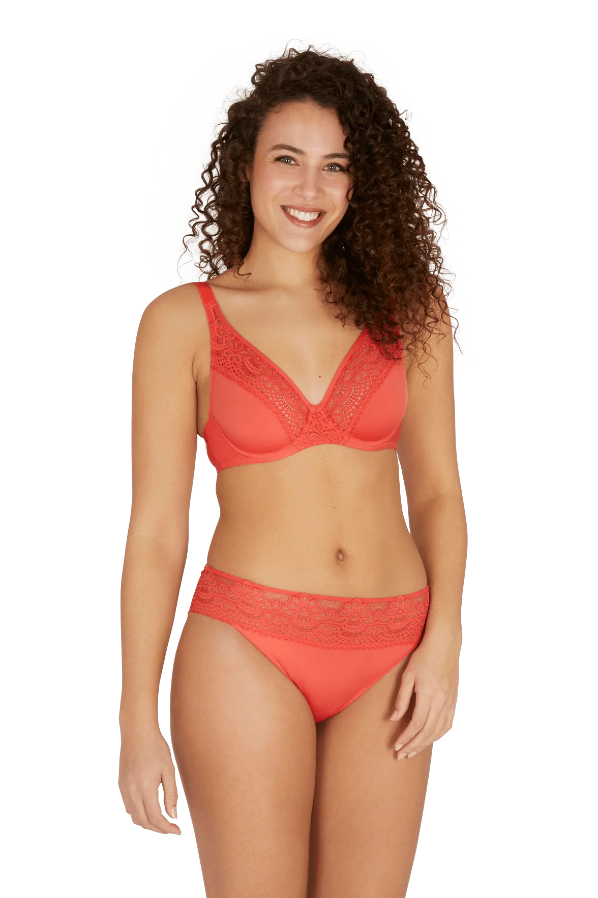 Soutien-gorge foulard à armatures L'irrésistible - Corail - Image 3