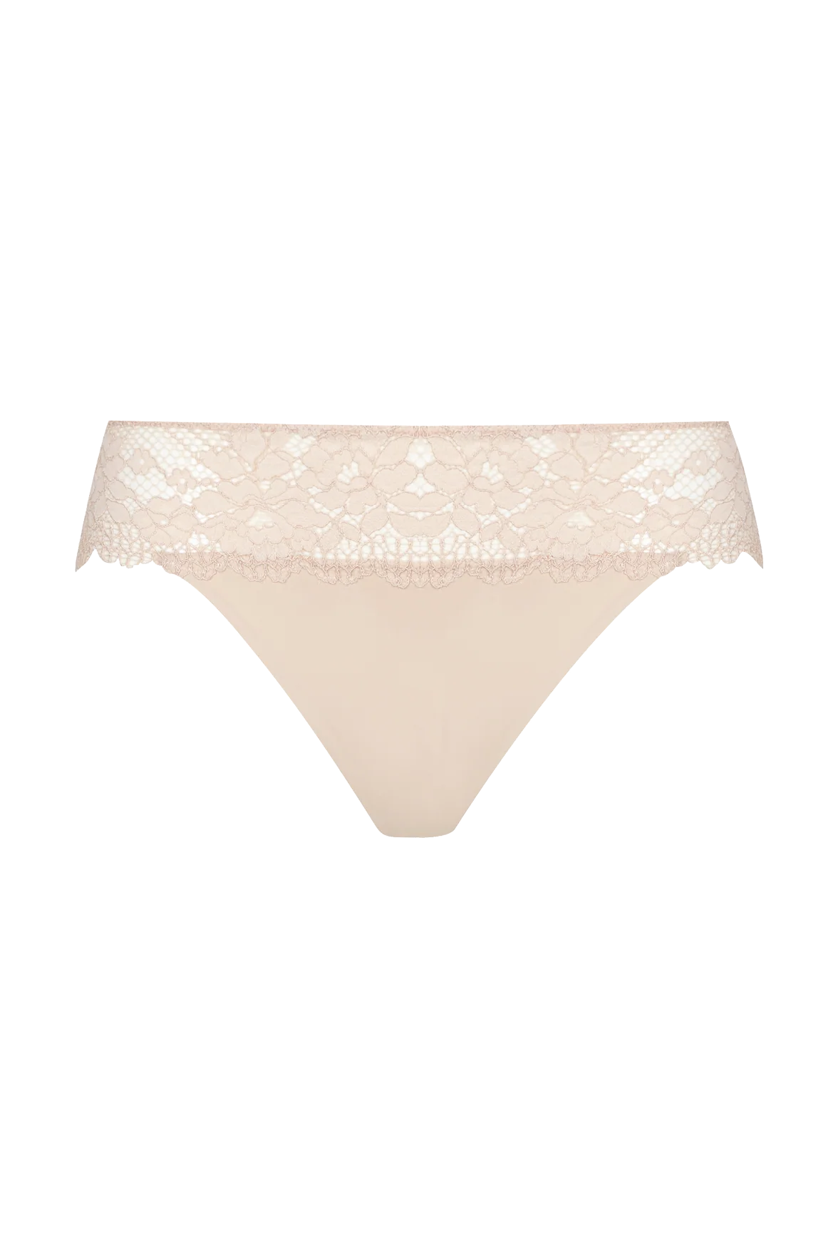 Slip Résille Florale - Nude - Image 3