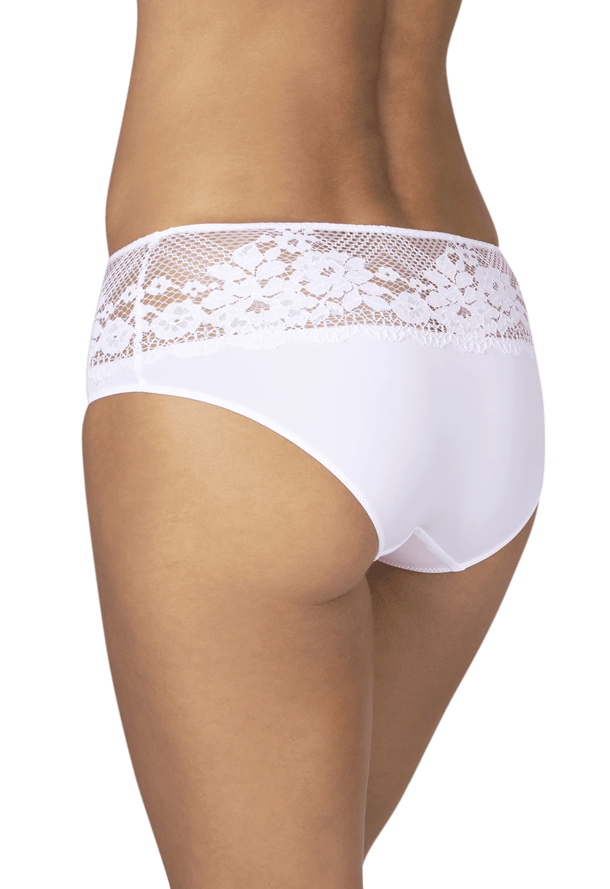 Shorty Résille Florale - Blanc - Image 2