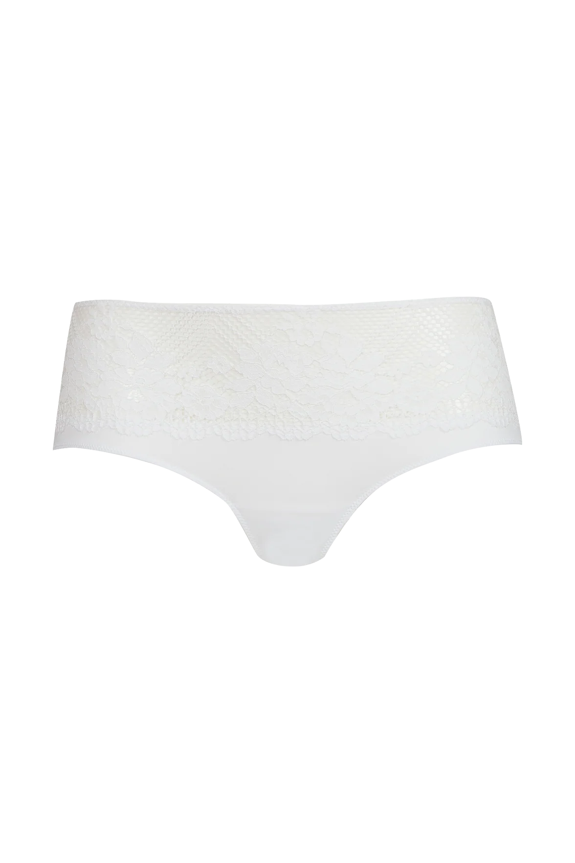 Shorty Résille Florale - Blanc - Image 3
