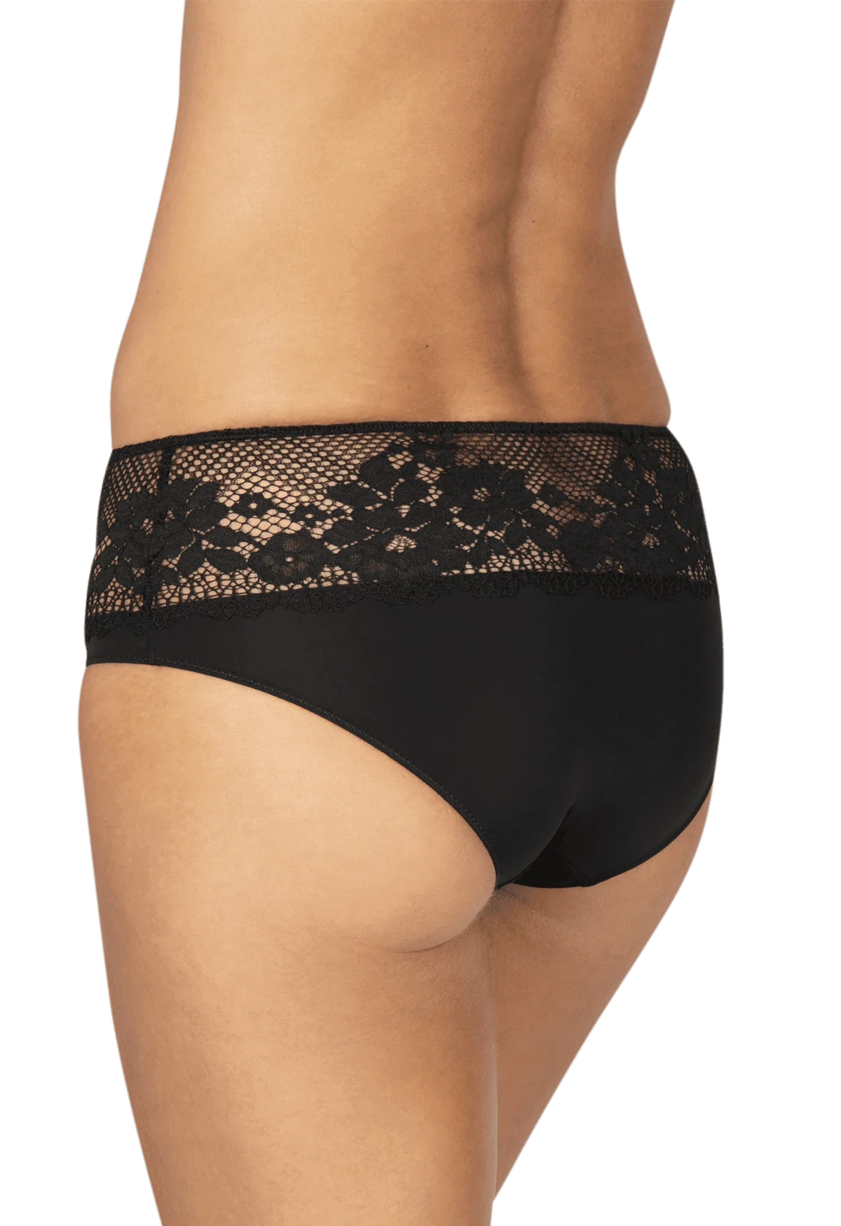 Shorty Résille Florale - Noir
