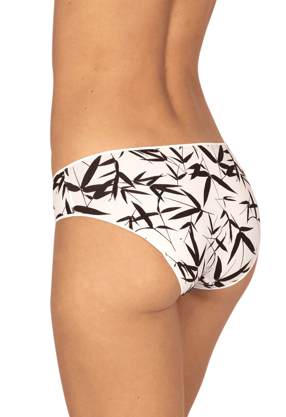 Lot de 3 Slips - Trio Imprimé Floral - Noir / imprimé nacre - Image 3