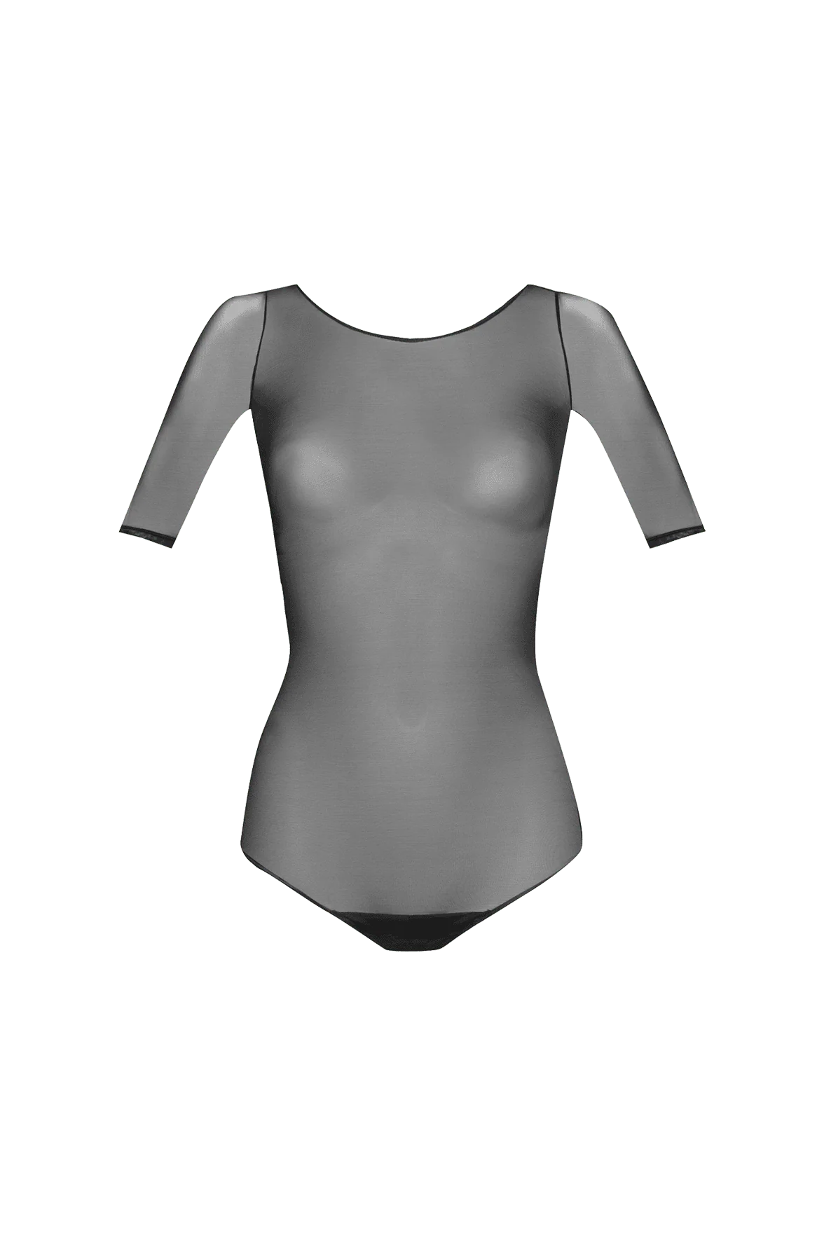 Body résille manches 3/4 Graphik - Noir - Image 3