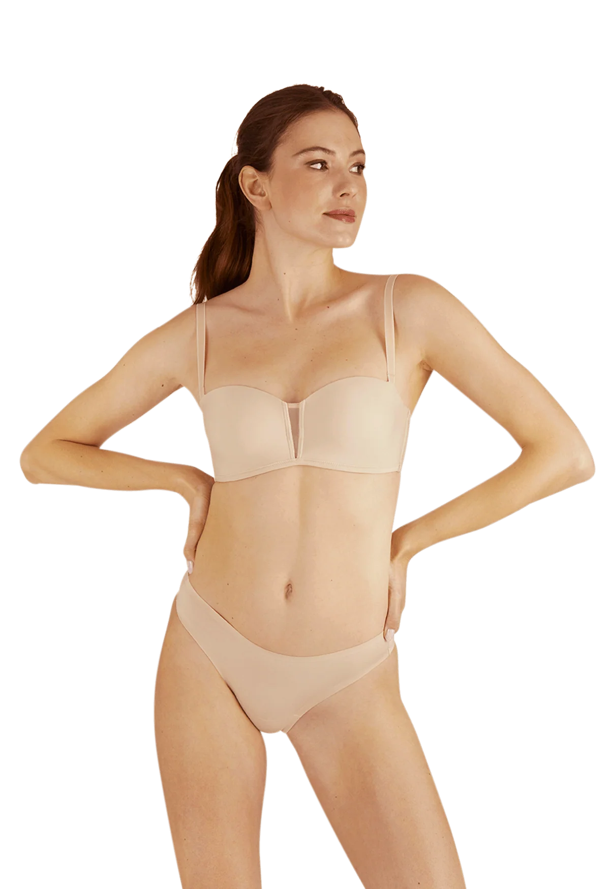 Soutien-gorge bandeau bretelles amovibles invisible Nuances - Nude - Image 3