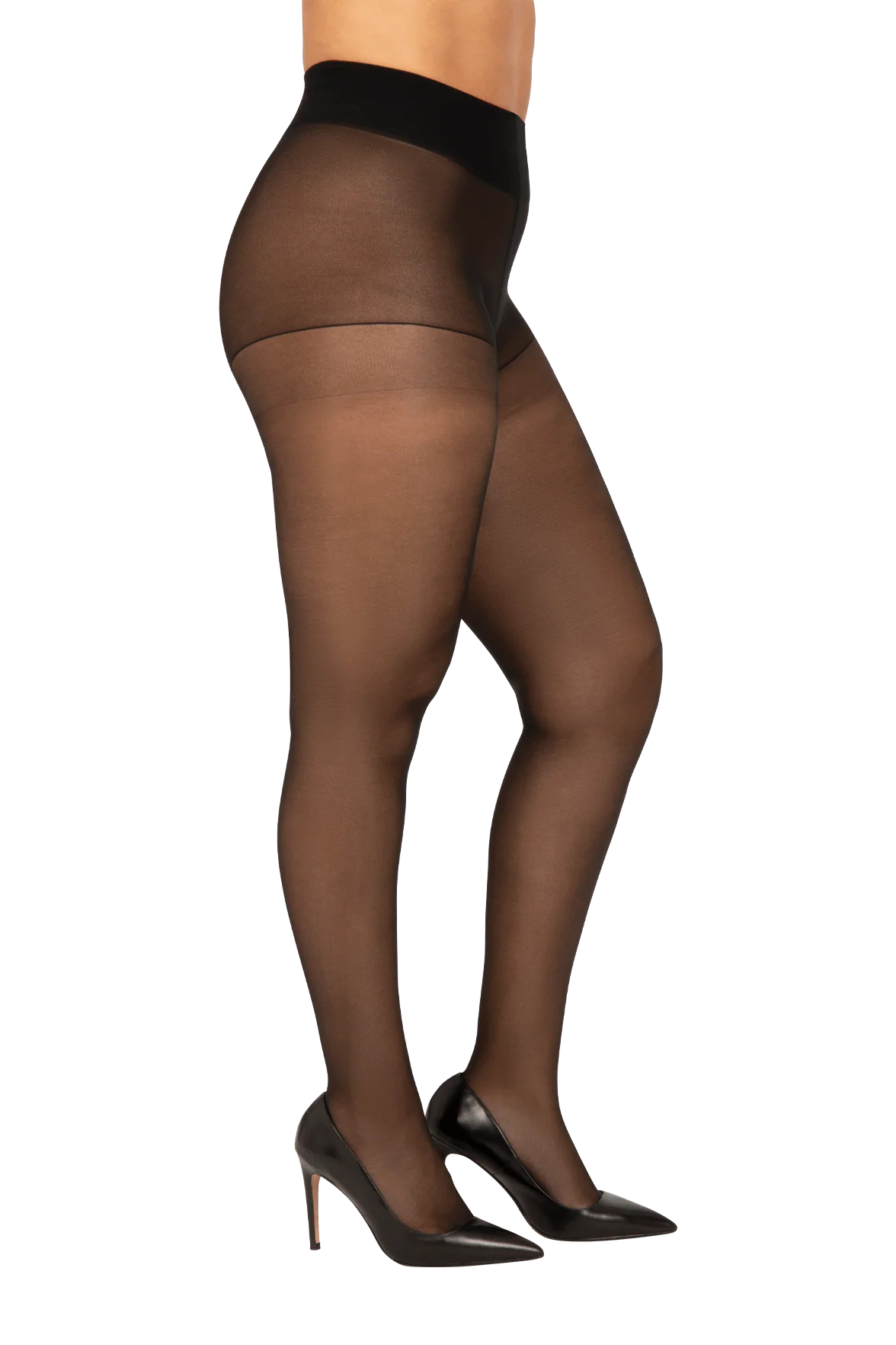 Collant Semi-Opaque 30D sur-mesure Morphologie - Noir