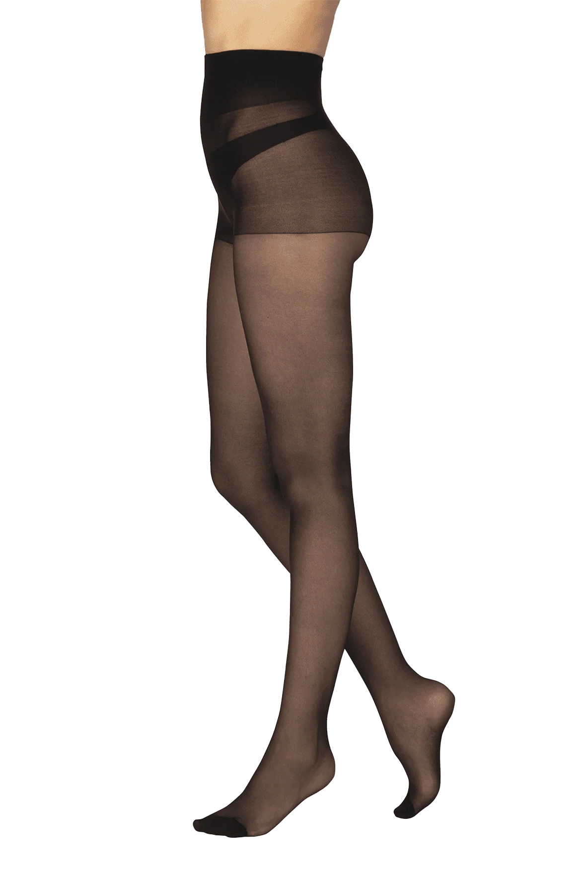 Collant Semi-Opaque 30D Éco-Responsable - Noir