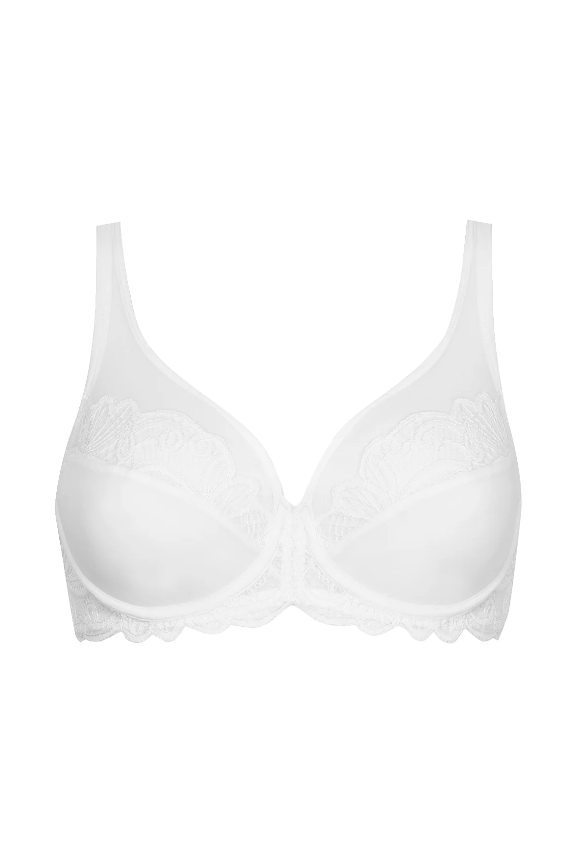 Soutien-gorge à coques Dentelle Envoûtante - Blanc - Image 5