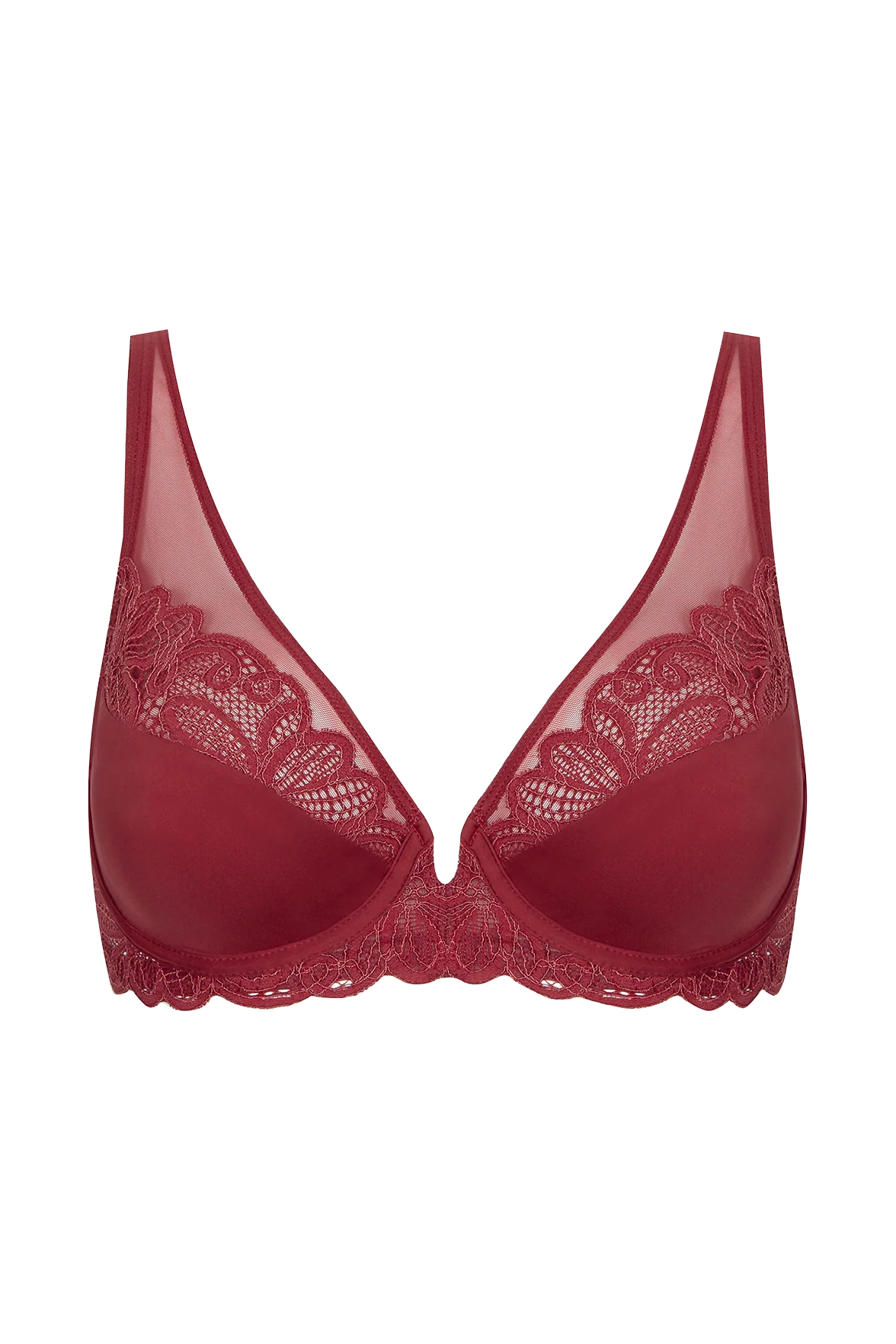 Soutien-gorge à armatures Dentelle Envoûtante - Rouge rubis - Image 5