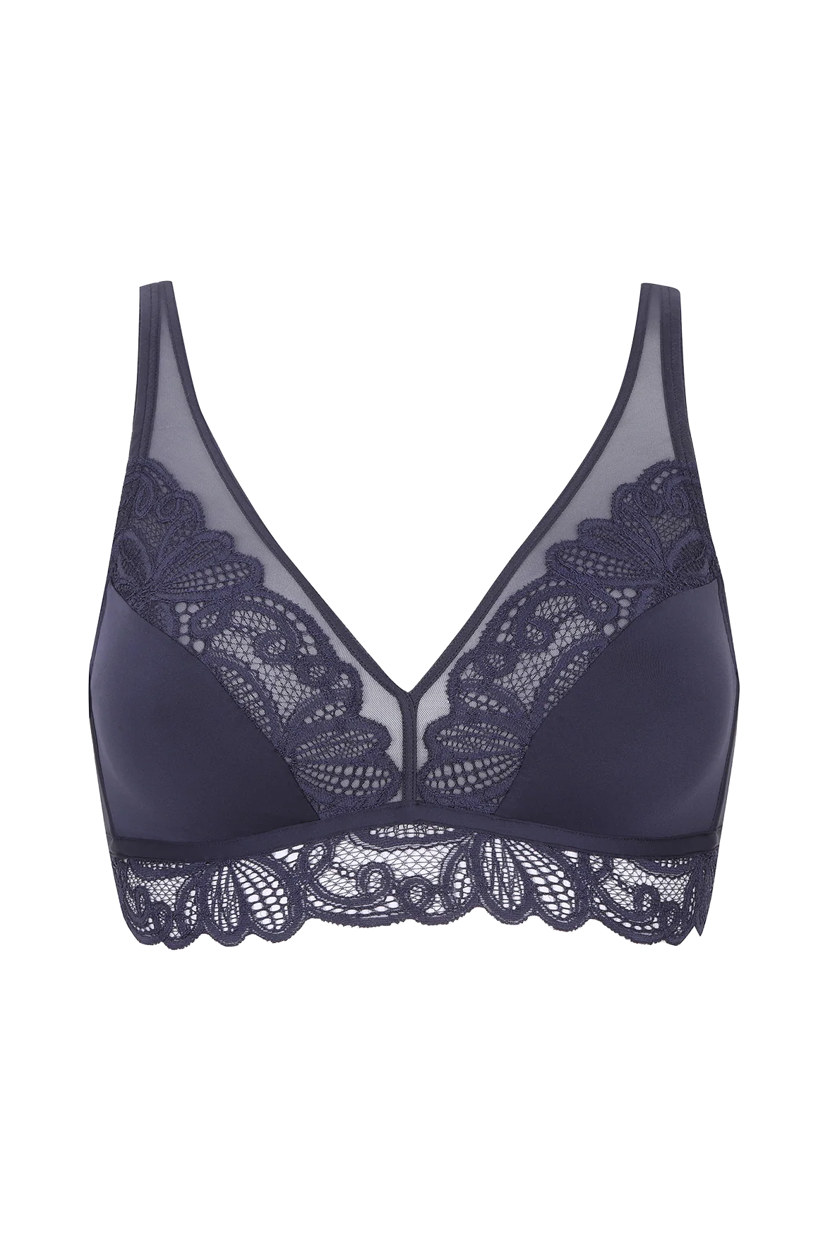 Soutien-gorge sans armatures Dentelle Envoûtante - Bleu nuit - Image 5