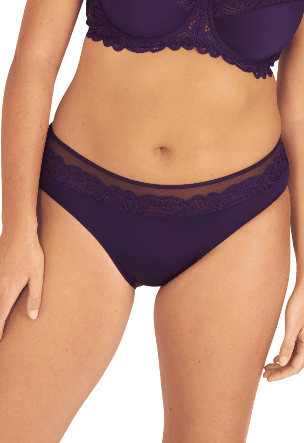 Slip Dentelle Envoûtante - Bleu nuit