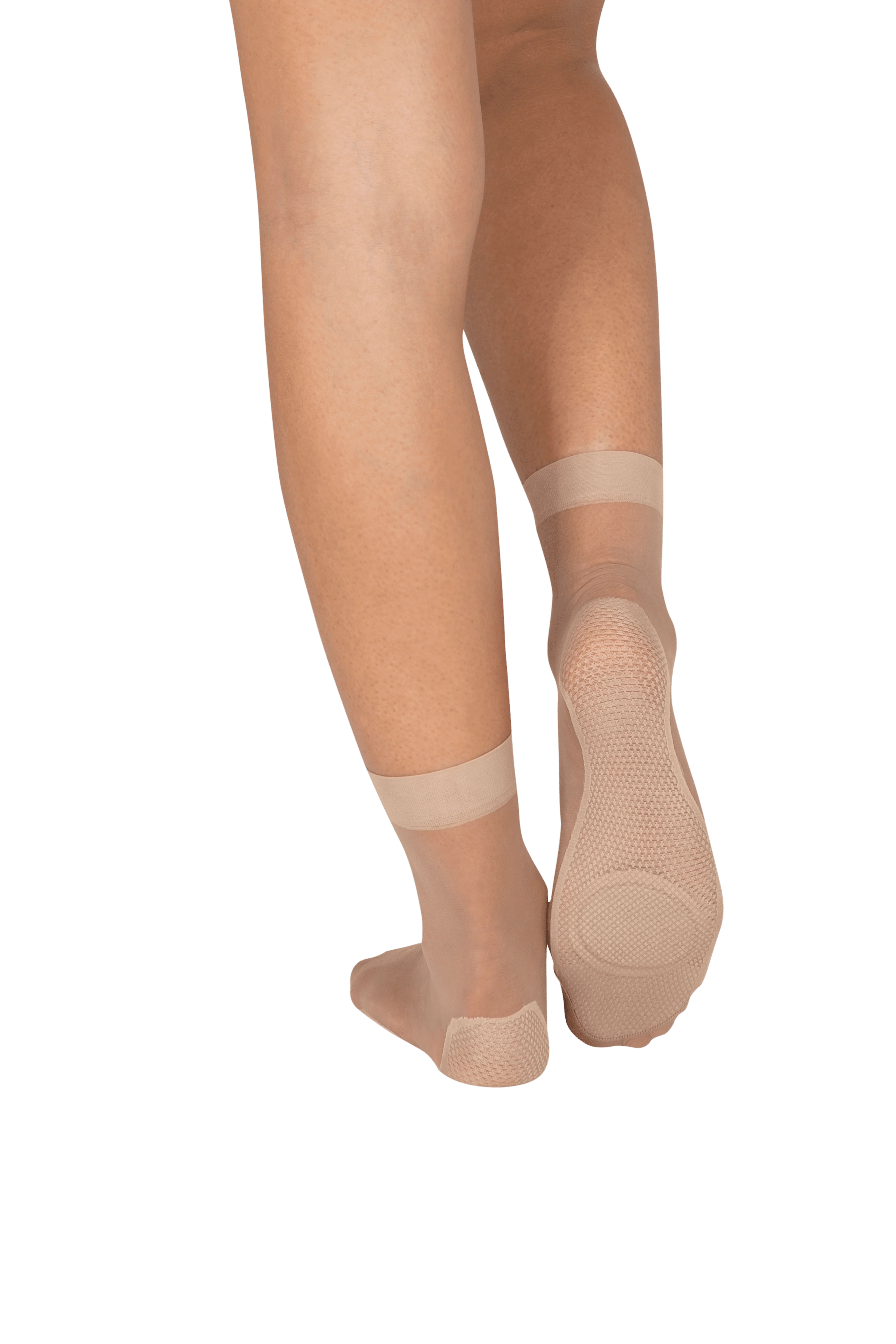 Socquettes Transparentes Bien-Etre des Pieds 19D Well Infini Confort - Beige medium
