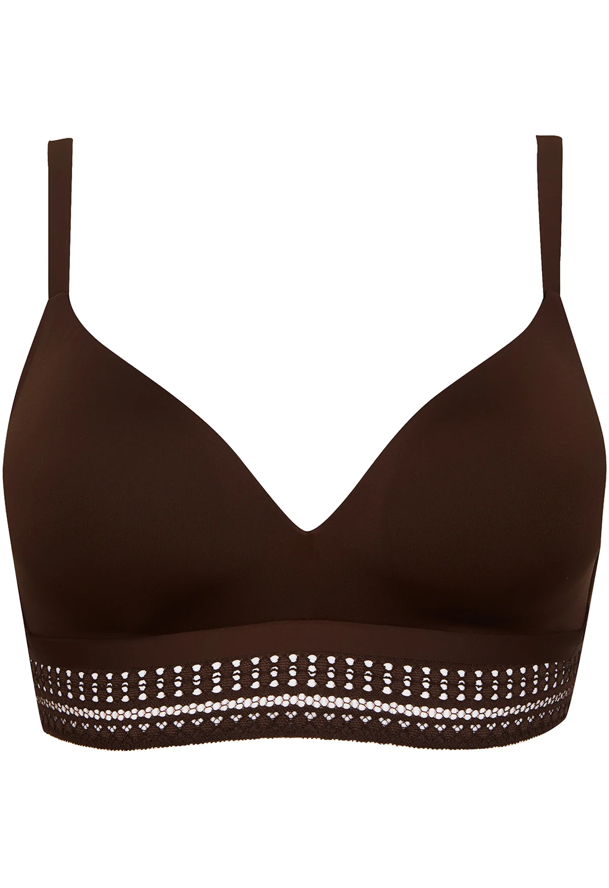 Soutien-gorge sans armatures coques souples Arty Graphik - Chocolat - Image 5