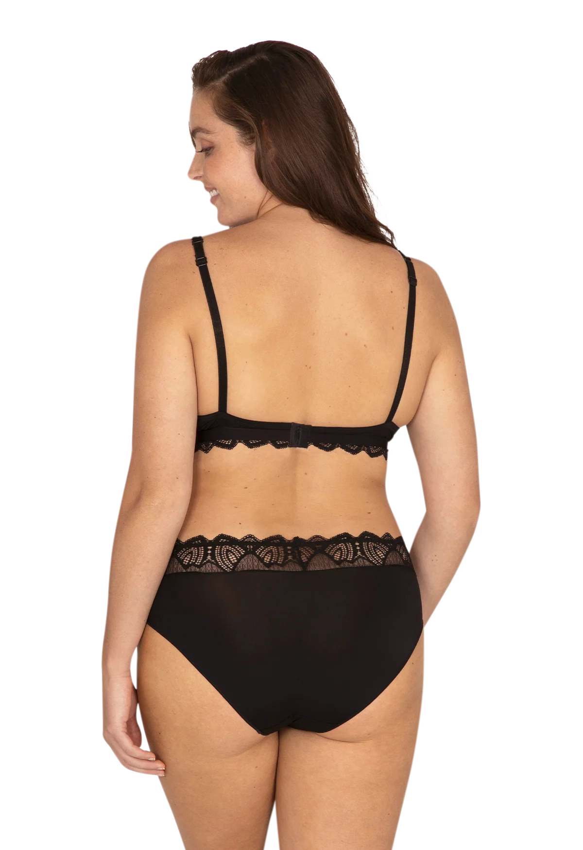 Soutien-gorge sans armatures Vertige Drapé - Noir - Image 3