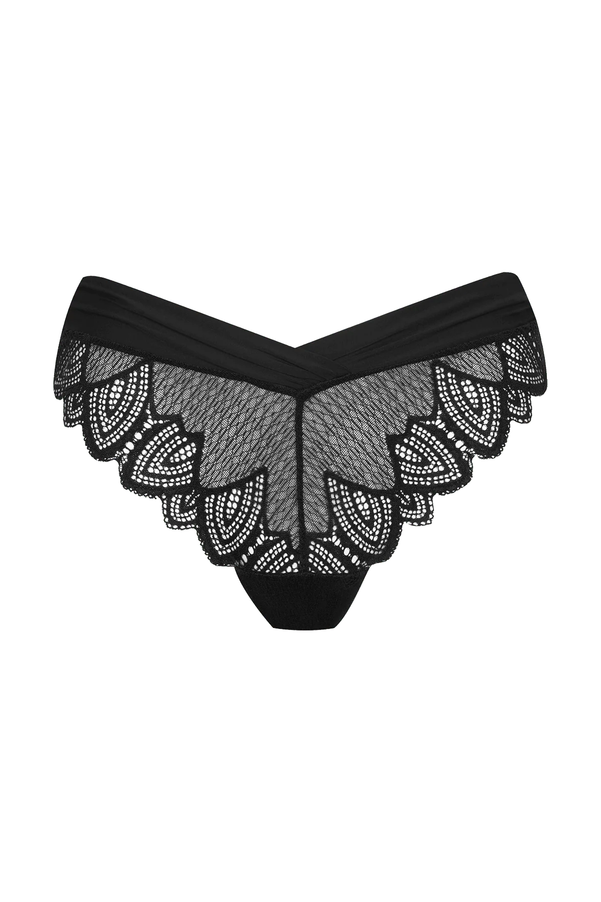 Slip brésilien Vertige Drapé - Noir - Image 5