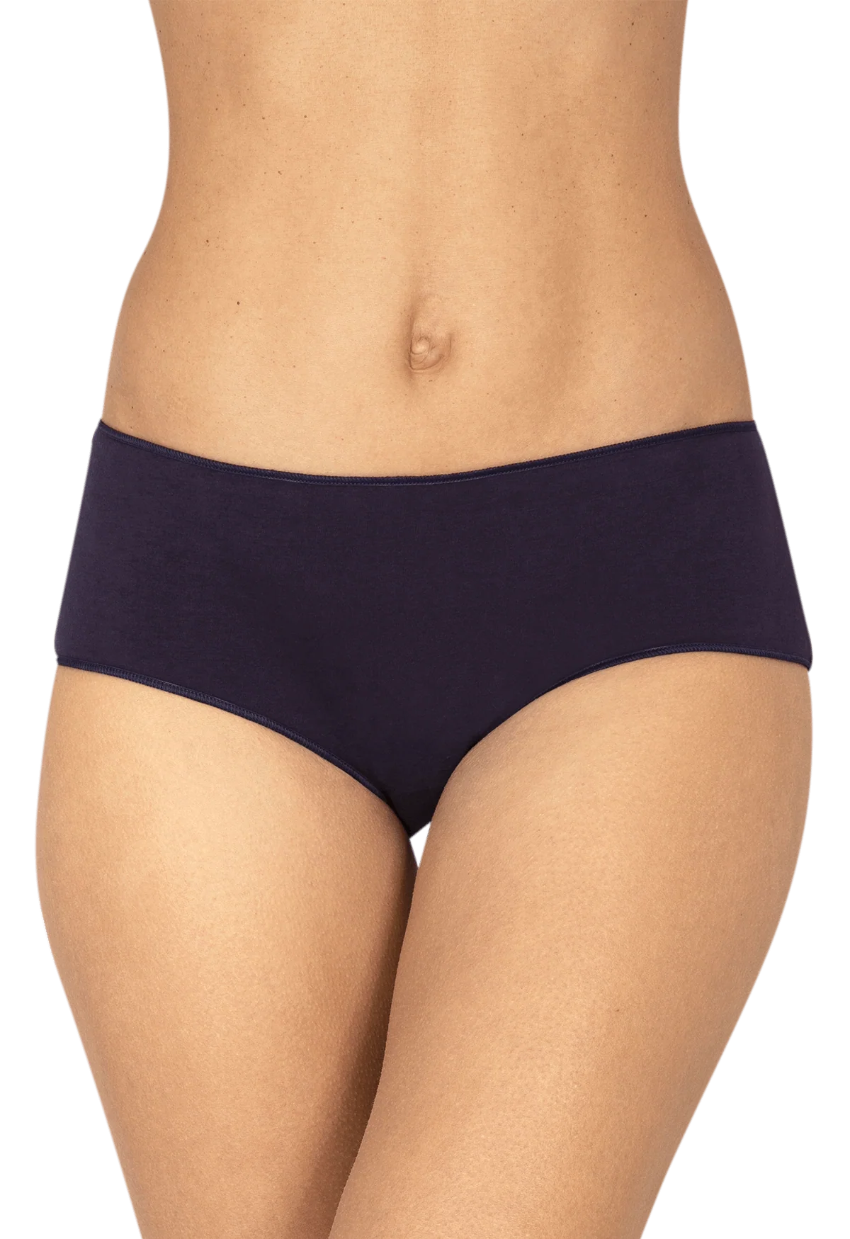Lot de 3 Shortys en coton bio Intimement Bio - Blanc / bleu / poudre - Image 2