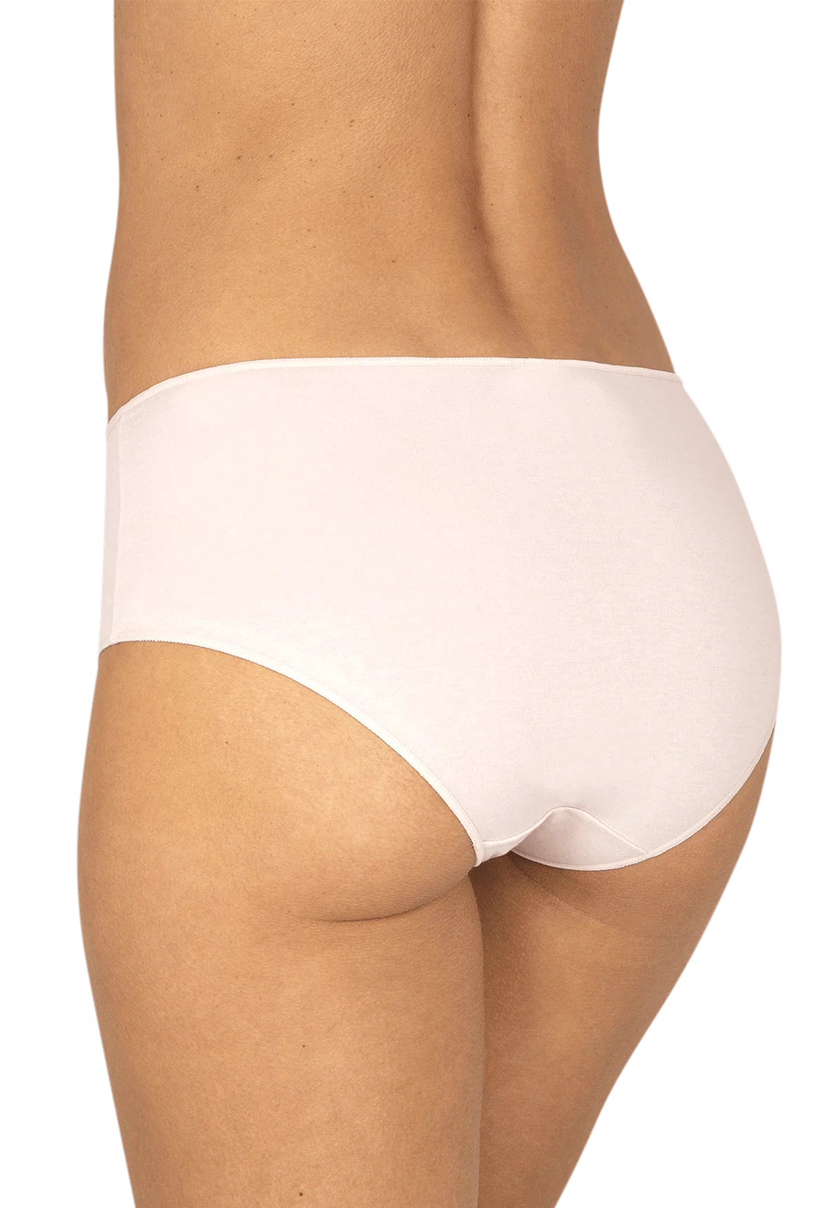 Lot de 3 Shortys en coton bio Intimement Bio - Blanc / bleu / poudre - Image 4