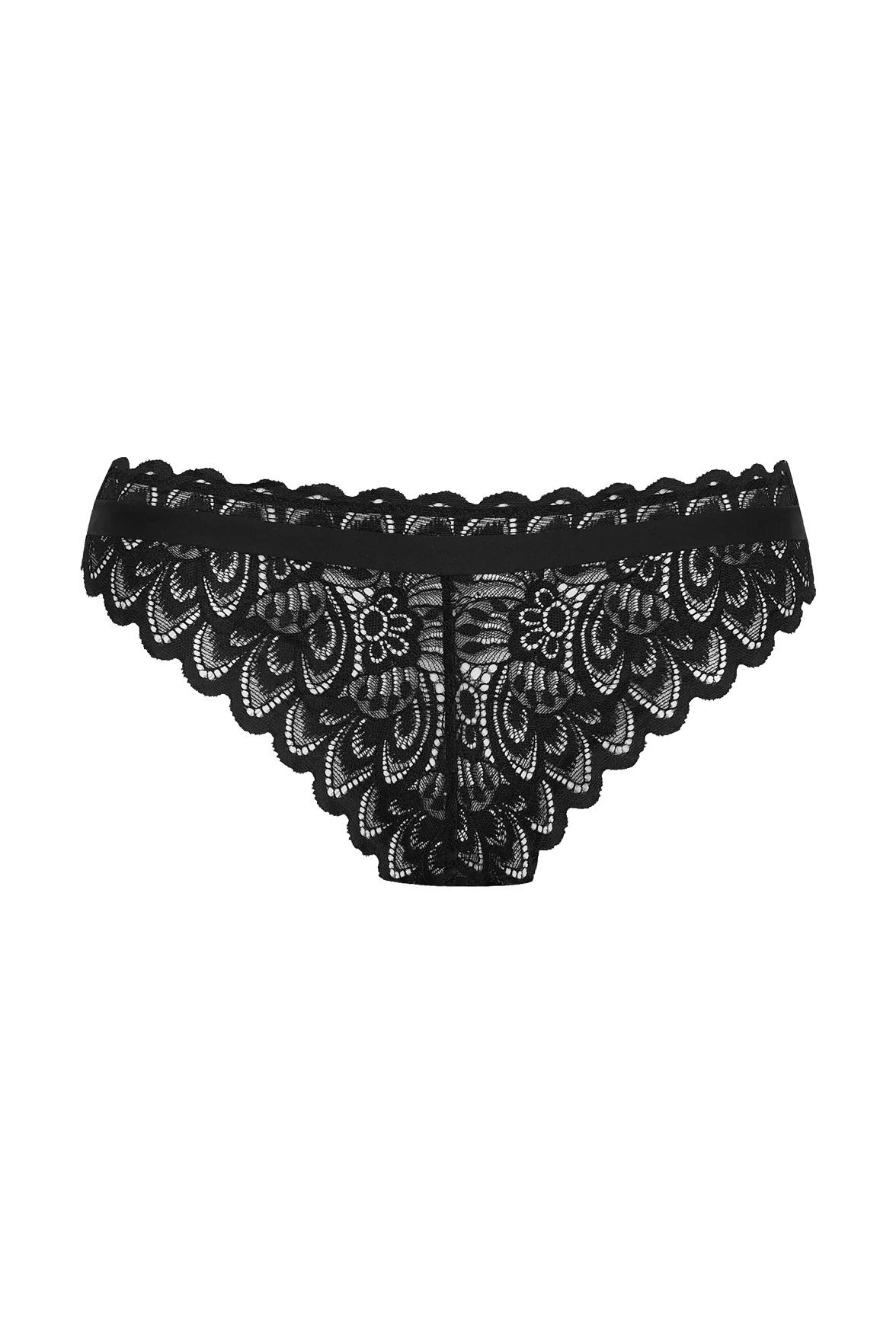 Slip Dentelle Audacieuse - Noir - Image 5