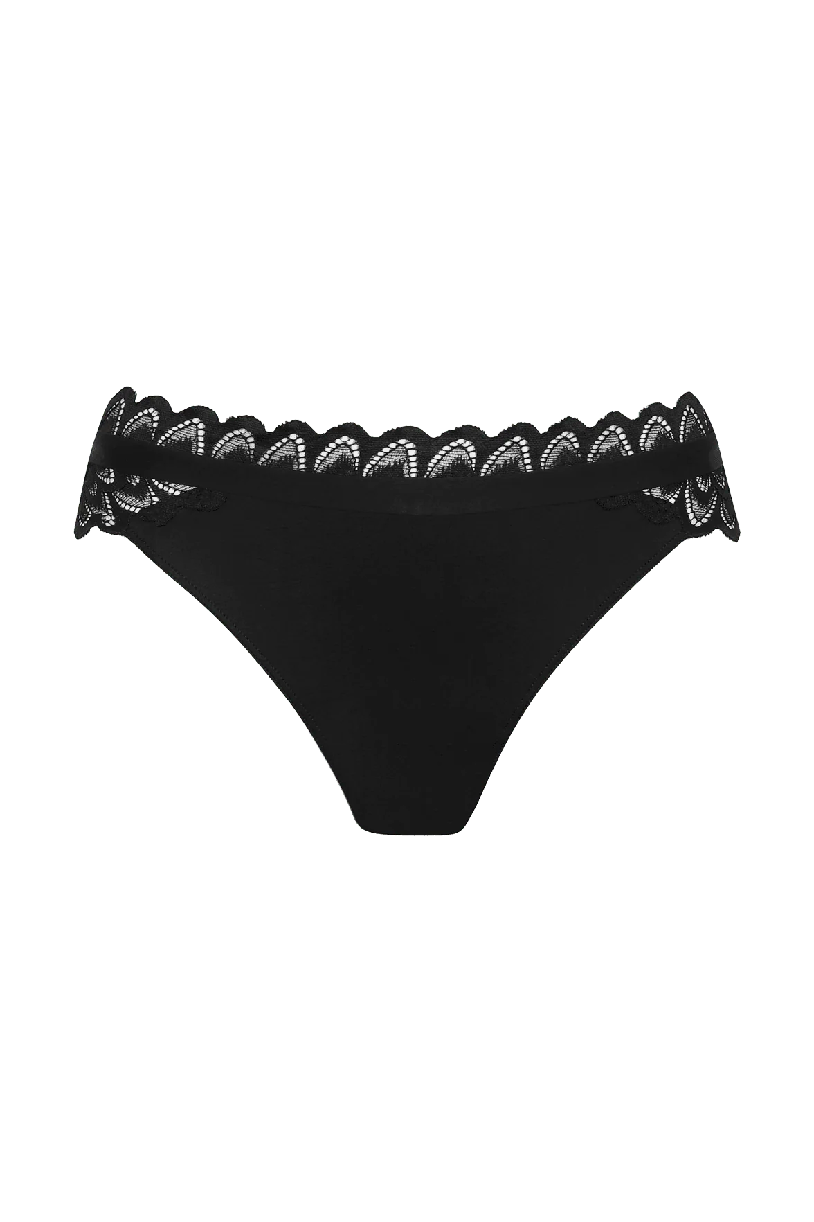 Slip brésilien Dentelle Audacieuse - Noir - Image 5