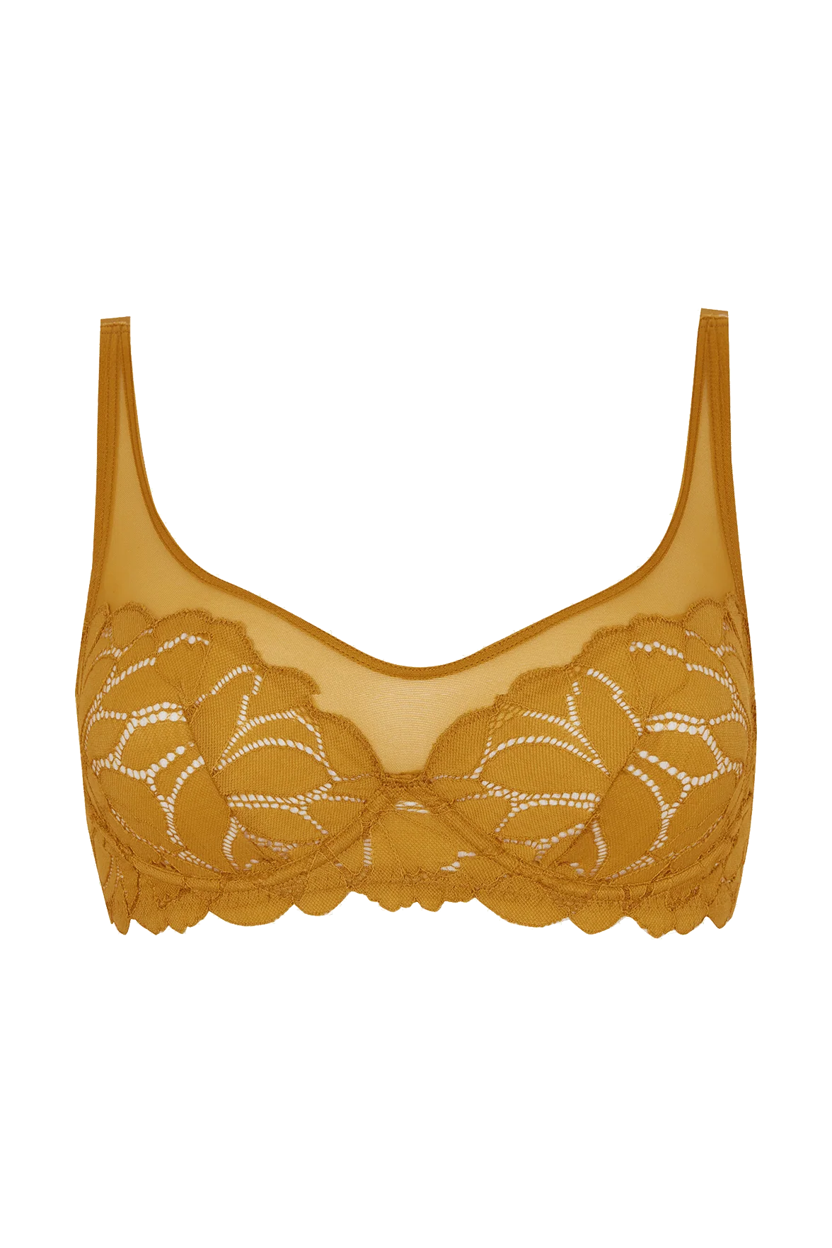 Soutien-gorge à armatures Dentelle Prodigieuse - Ocre - Image 5