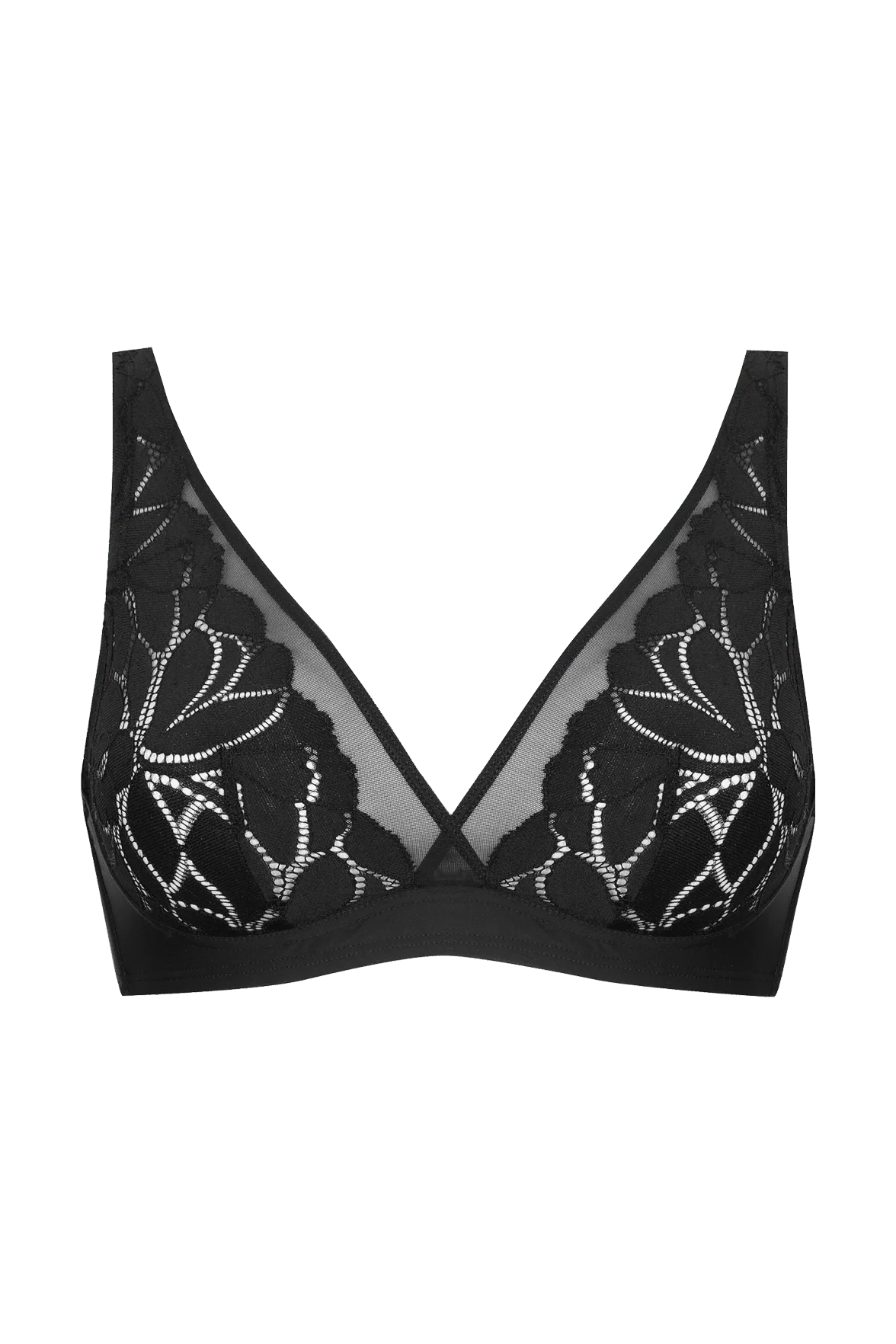 Soutien-gorge sans armatures Dentelle Prodigieuse - Noir - Image 5