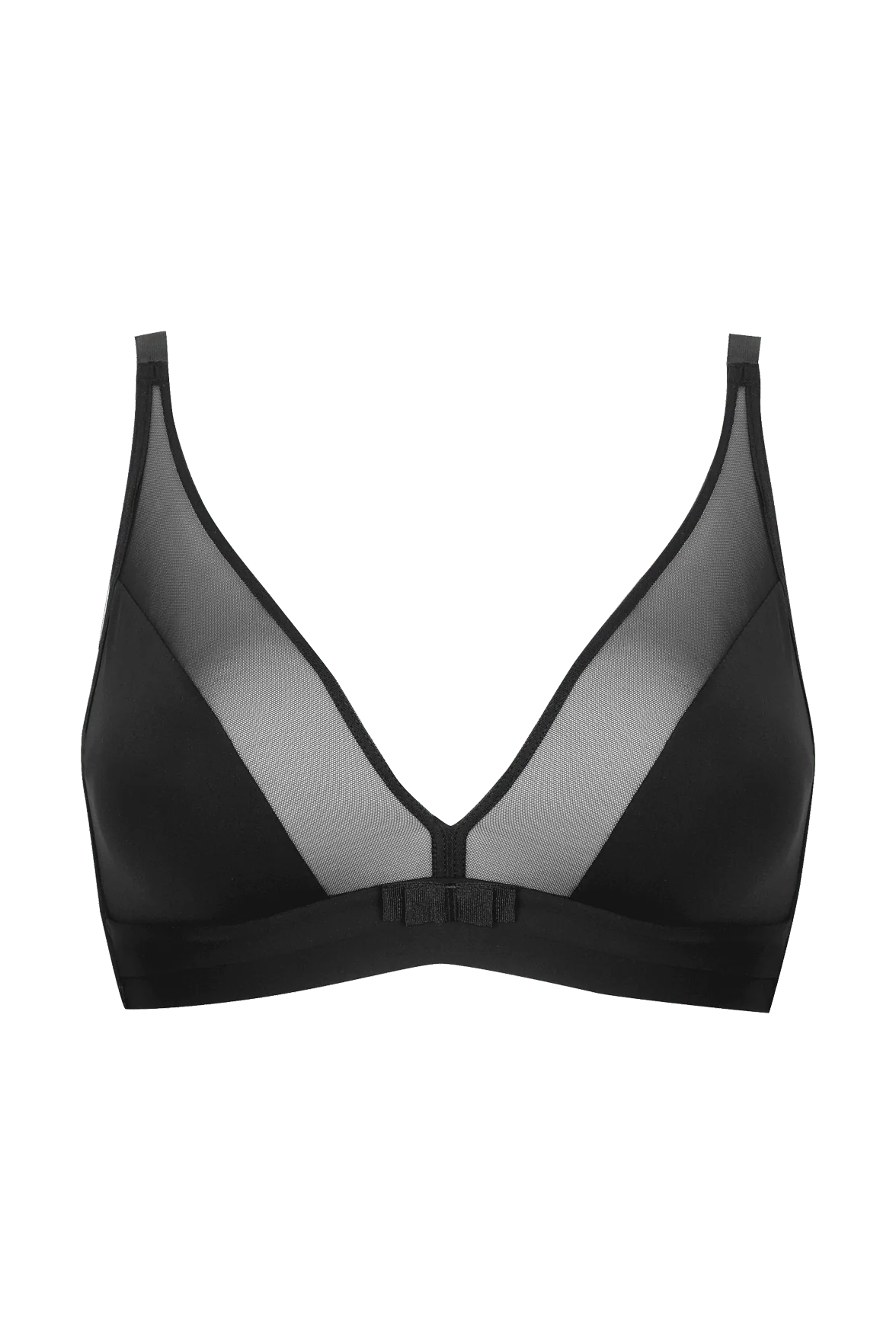 Soutien-gorge sans armatures Tulle Design - Noir - Image 6