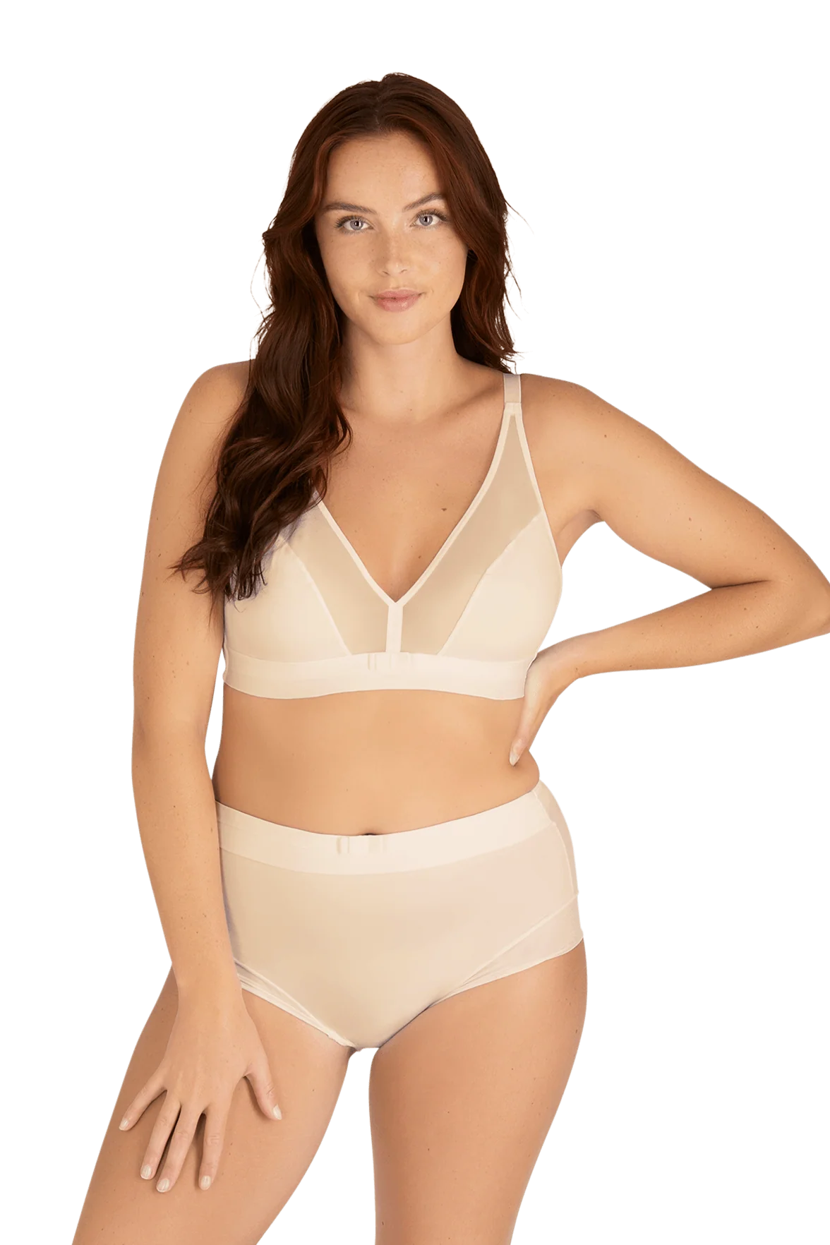 Soutien-gorge sans armatures Tulle Design - Nude - Image 2