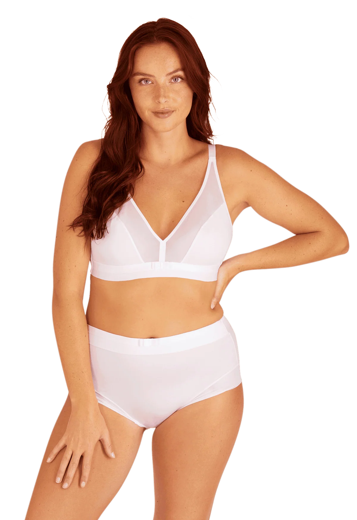 Shorty taille haute Tulle Design - Blanc - Image 4