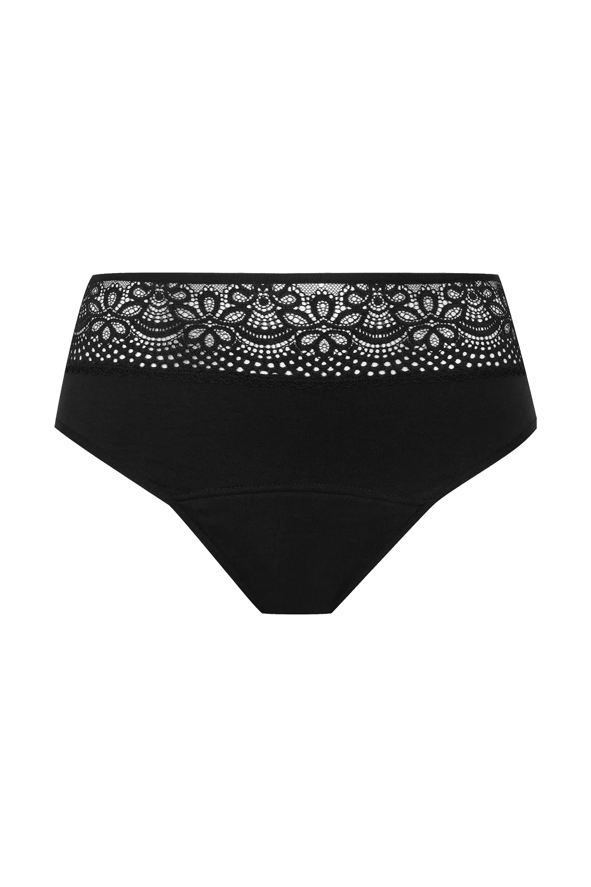 Flux modéré - Culotte Menstruelle en coton Intimement WELL - Noir - Image 5