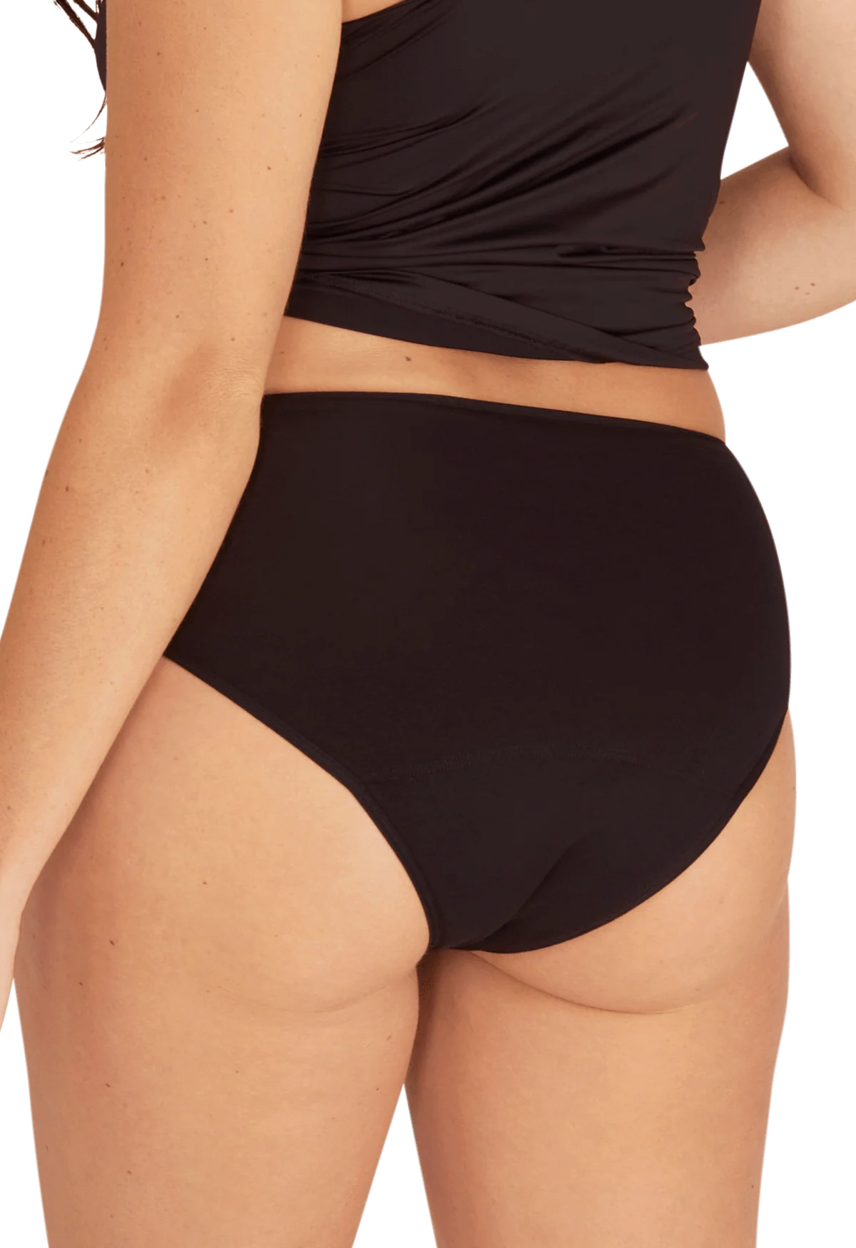 Flux Abondant - Culotte Menstruelle en coton Intimement WELL - Noir - Image 4
