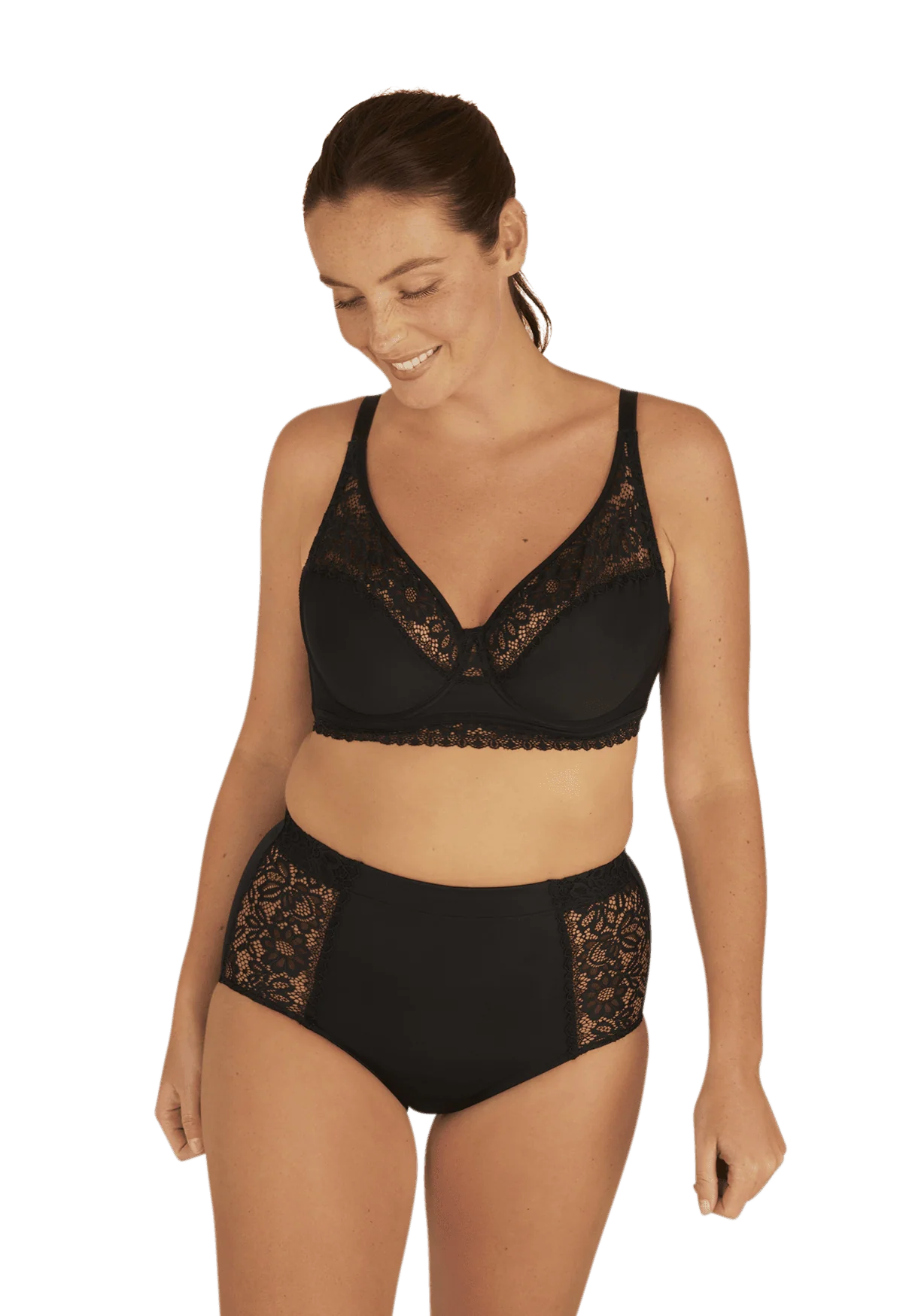 Culotte taille haute Well Allure L'Elégante - Noir - Image 3