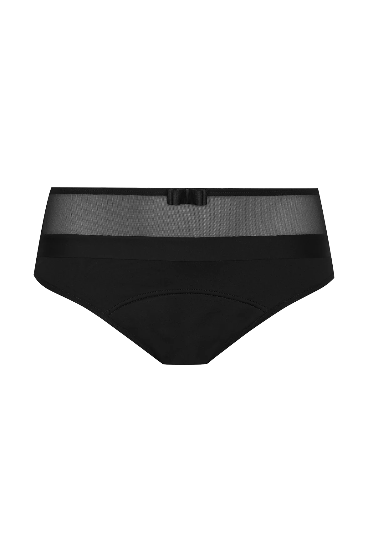 Flux Abondant - Culotte Menstruelle Tulle Design Intimement WELL - Noir - Image 5
