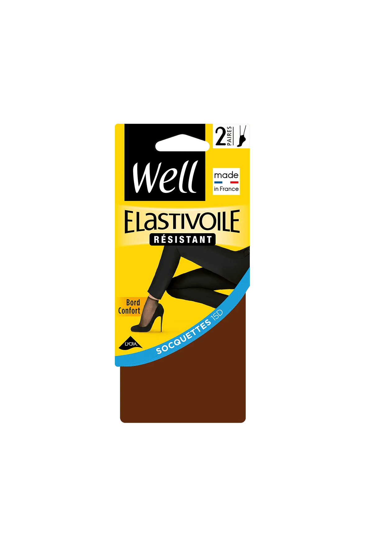 Lot de 2 paires de Socquettes Transparentes 17D Elastivoile Résistant - Gazelle - Image 2
