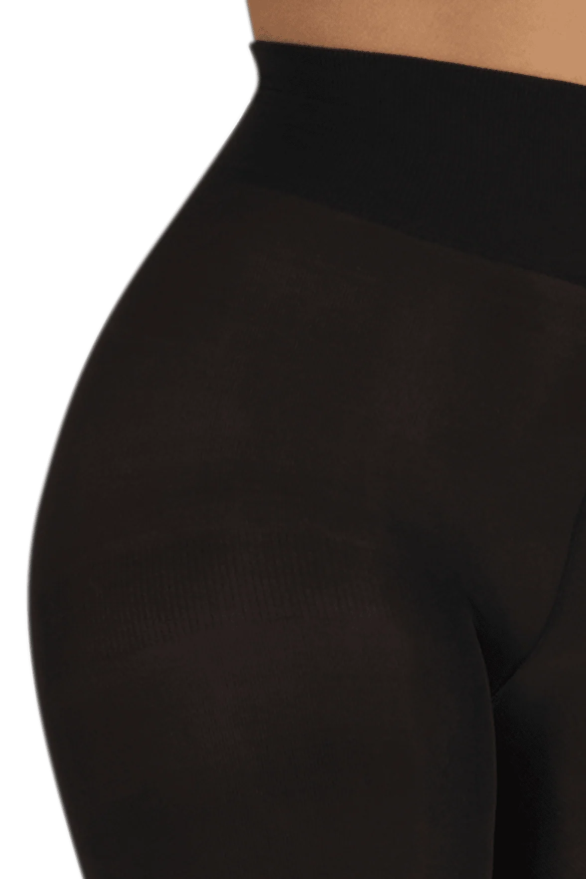 Collant Ultra-Opaque 80D Well Infini Confort - Noir - Image 3