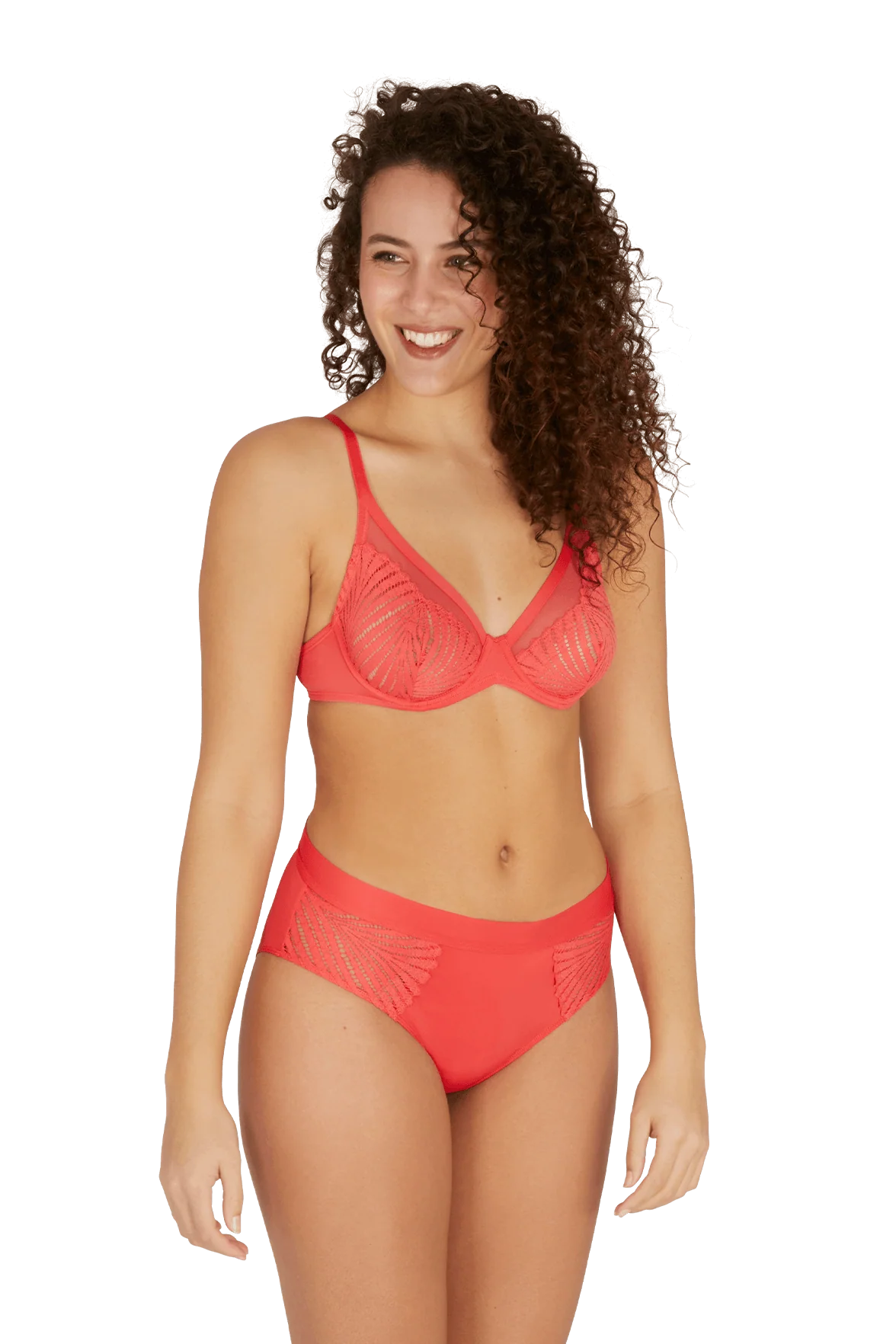 Soutien-gorge à armatures Muse - Corail - Image 3