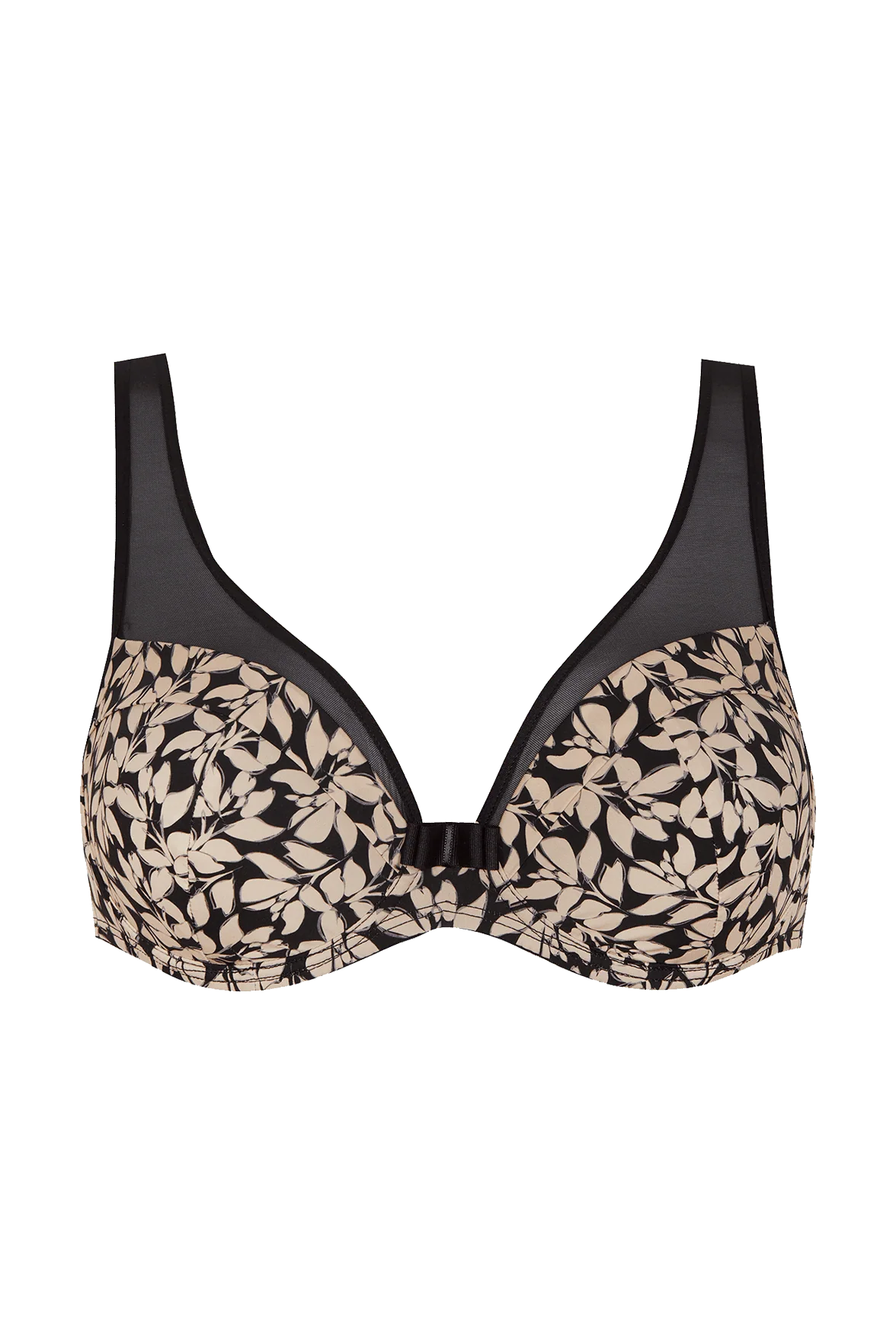 Soutien-gorge coques Tulle Design - Noir végétal - Image 4