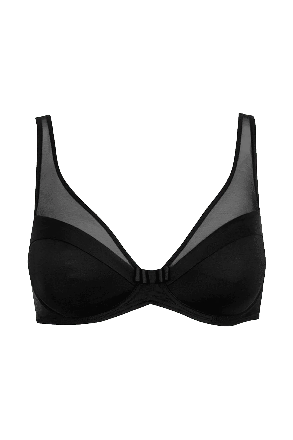 Soutien-gorge à armatures Tulle Design - Noir - Image 3
