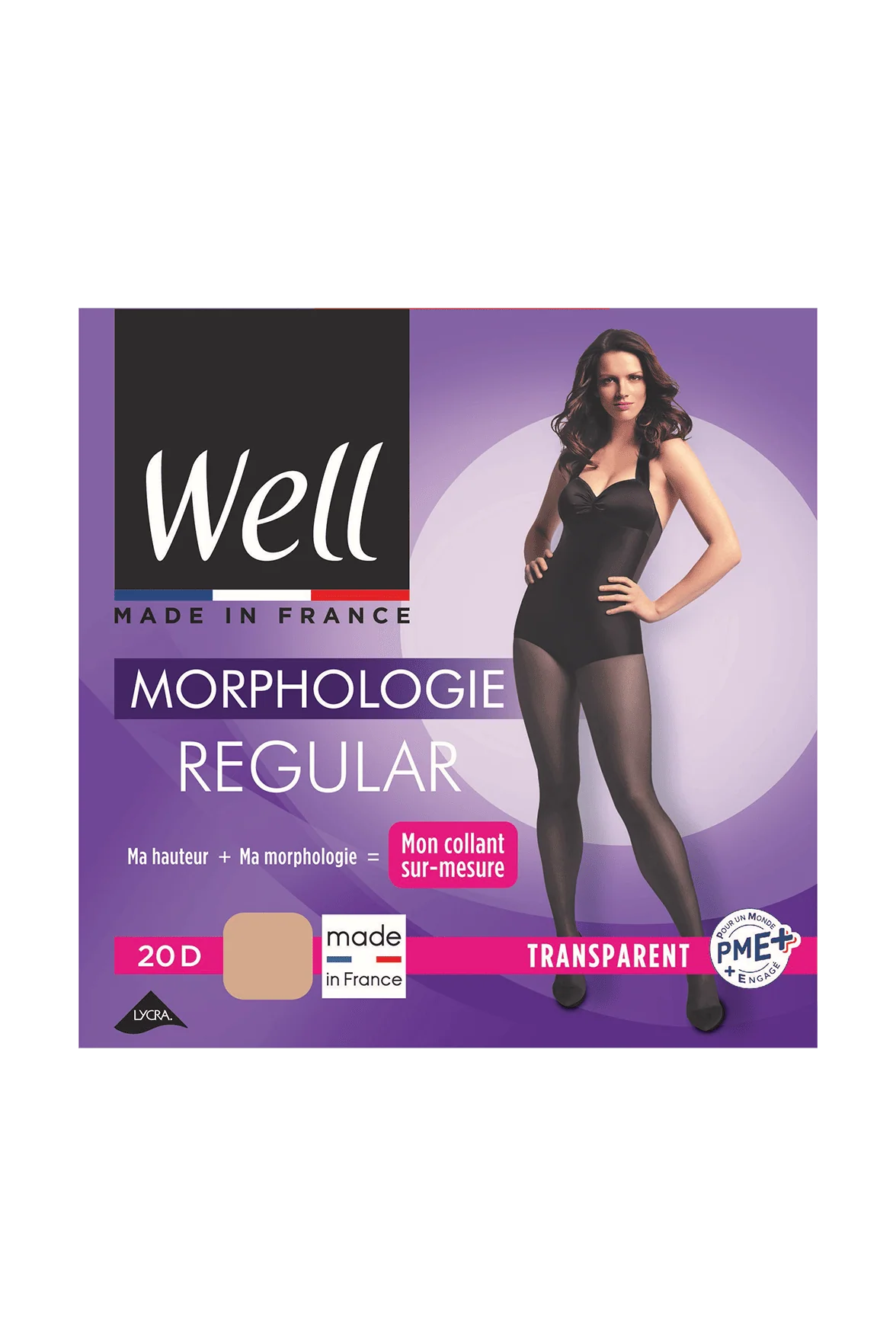 Collant Transparent 20D sur-mesure Morphologie - Beige lumineux - Image 3