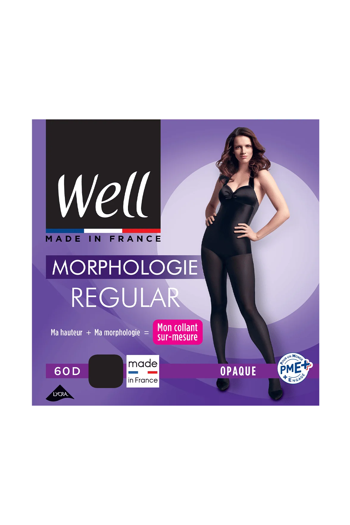 Collant Opaque 60D sur-mesure Morphologie - Noir - Image 3