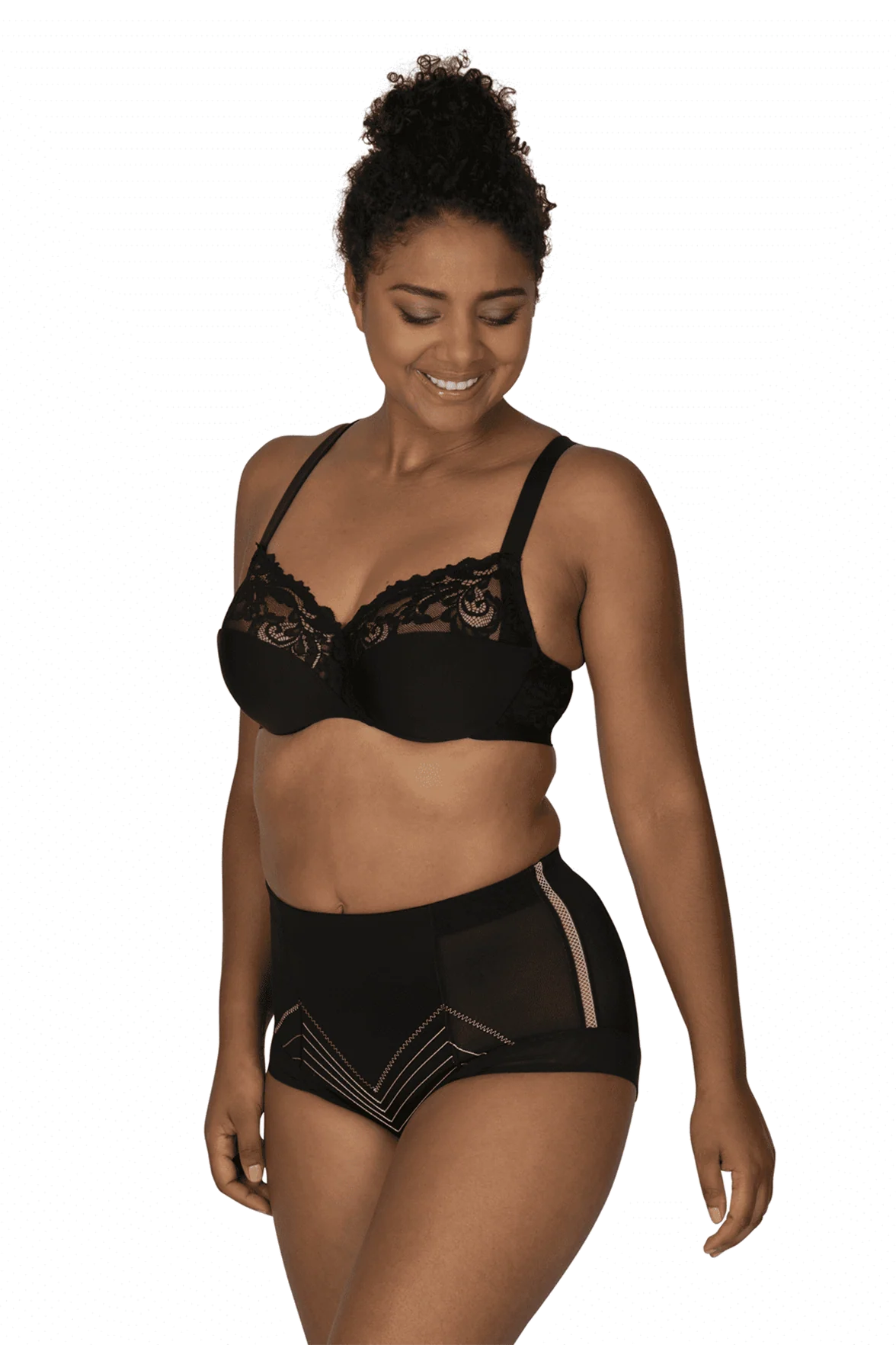 Culotte Haute Body Galbe Elégance - Noir dune - Image 3