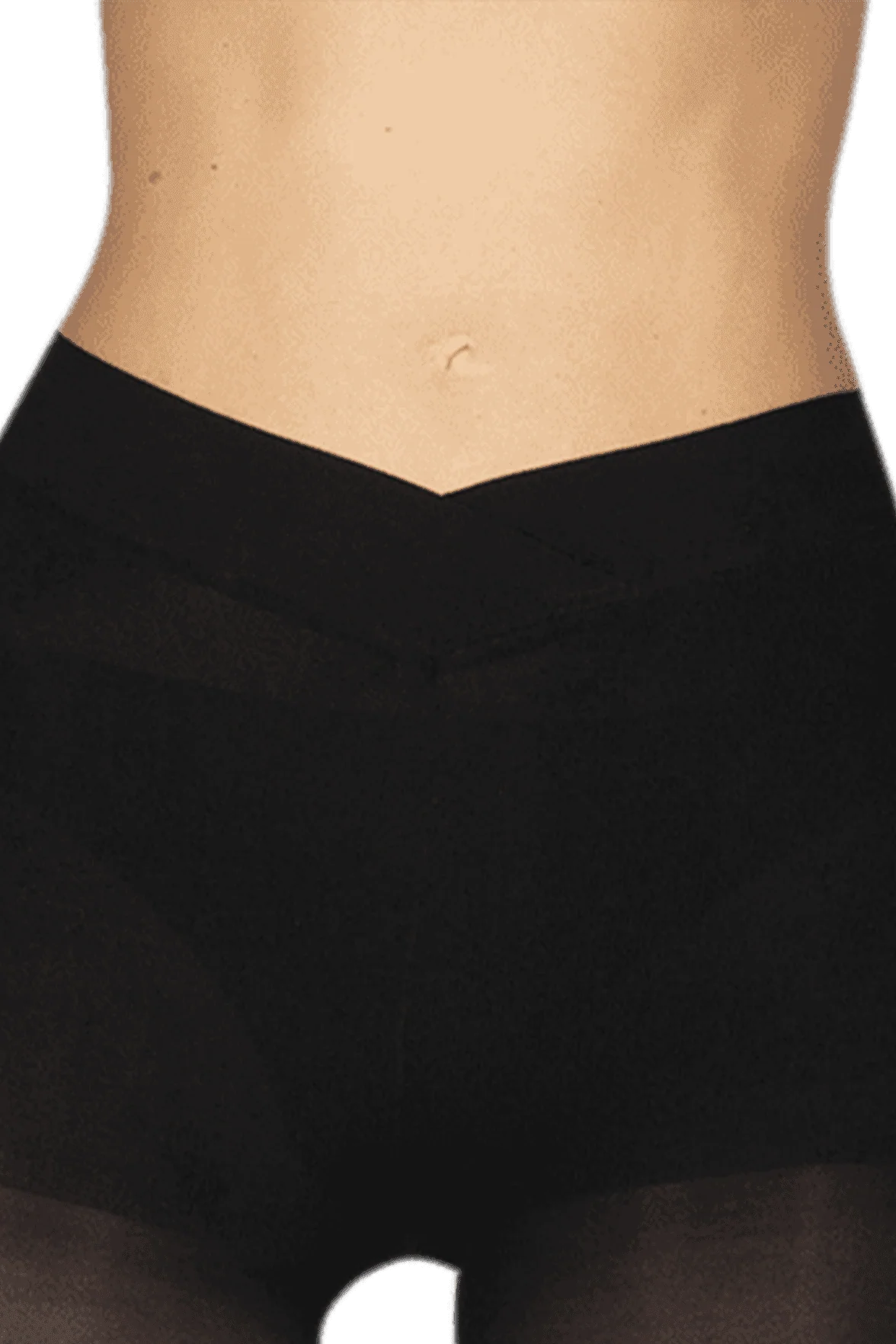 Collant Opaque 55D Accord Parfait Ceinture Beauté - Noir - Image 3