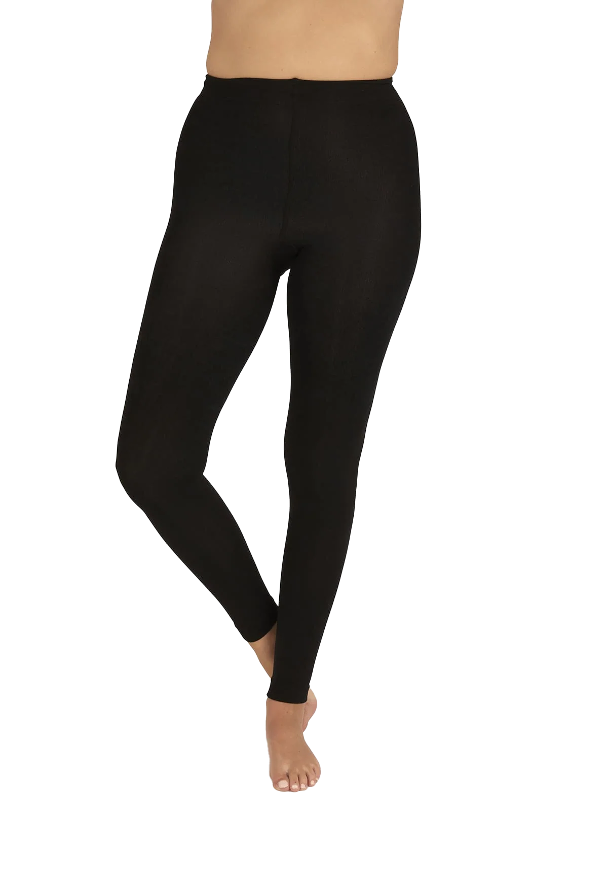 Legging ultra-opaque 100D Sensation Polaire - Noir ébène - Image 3