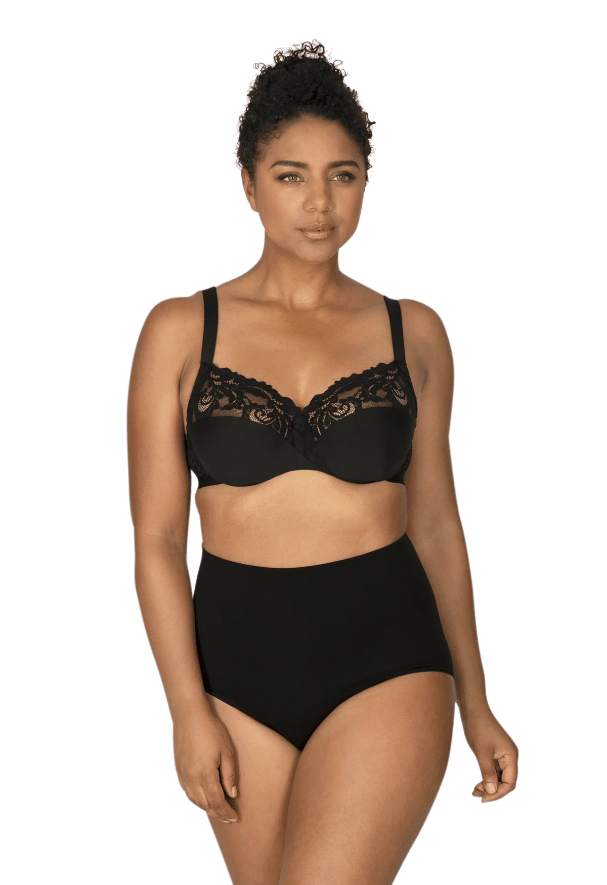 Culotte Haute Morphologie Ventre Plat - Noir - Image 3